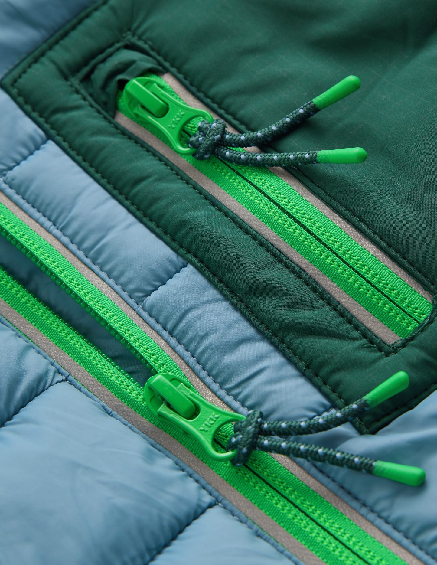 Pack-away Padded Jacket-Blue Aura