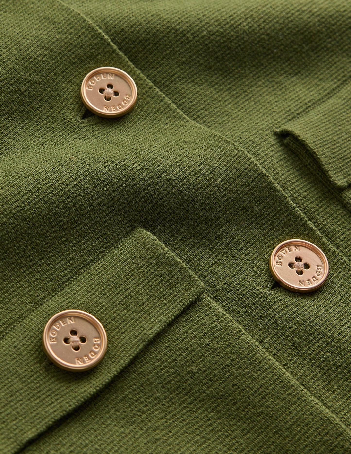 Phoebe Collared Knitted Jacket-Forest Green