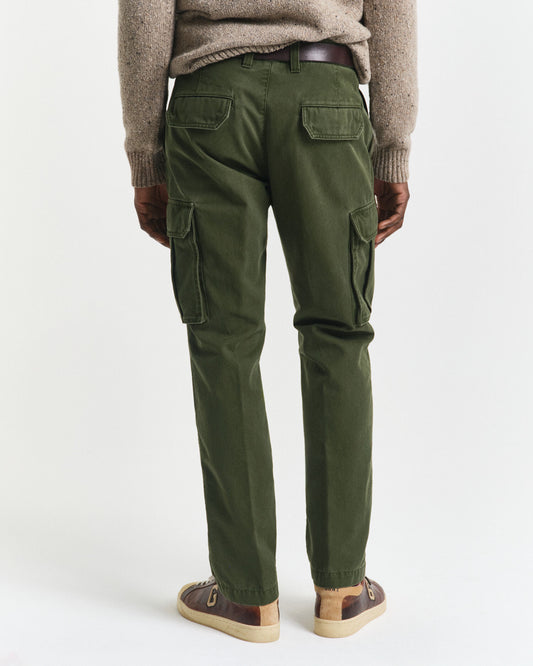 Regular Fit Baumwoll-Twill-Cargohose