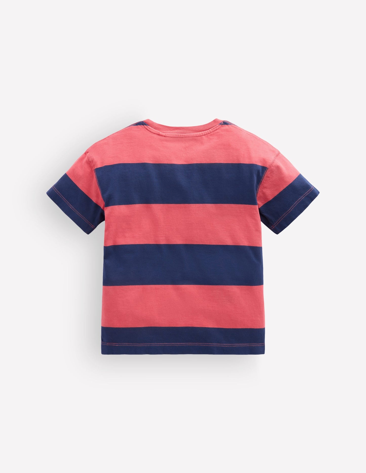 Garment Dye Relaxed T-shirt-Blood Orange / Sapphire Blue