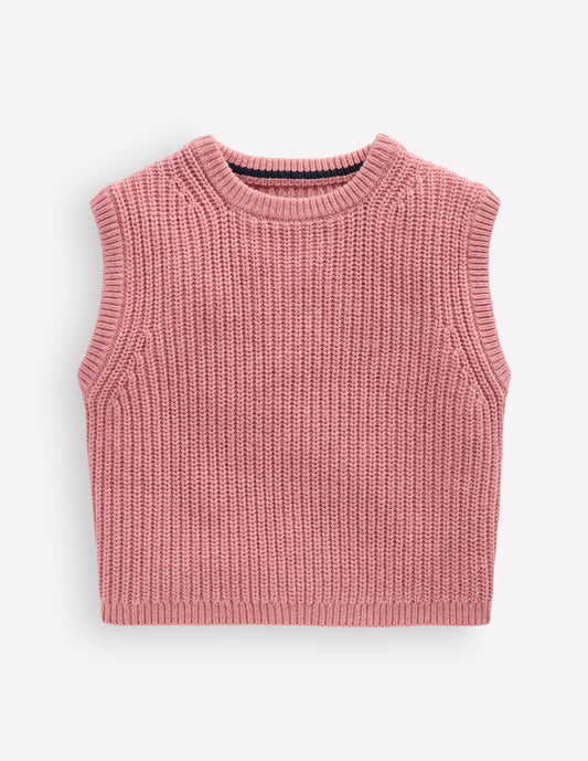 Knitted Tank-Pink