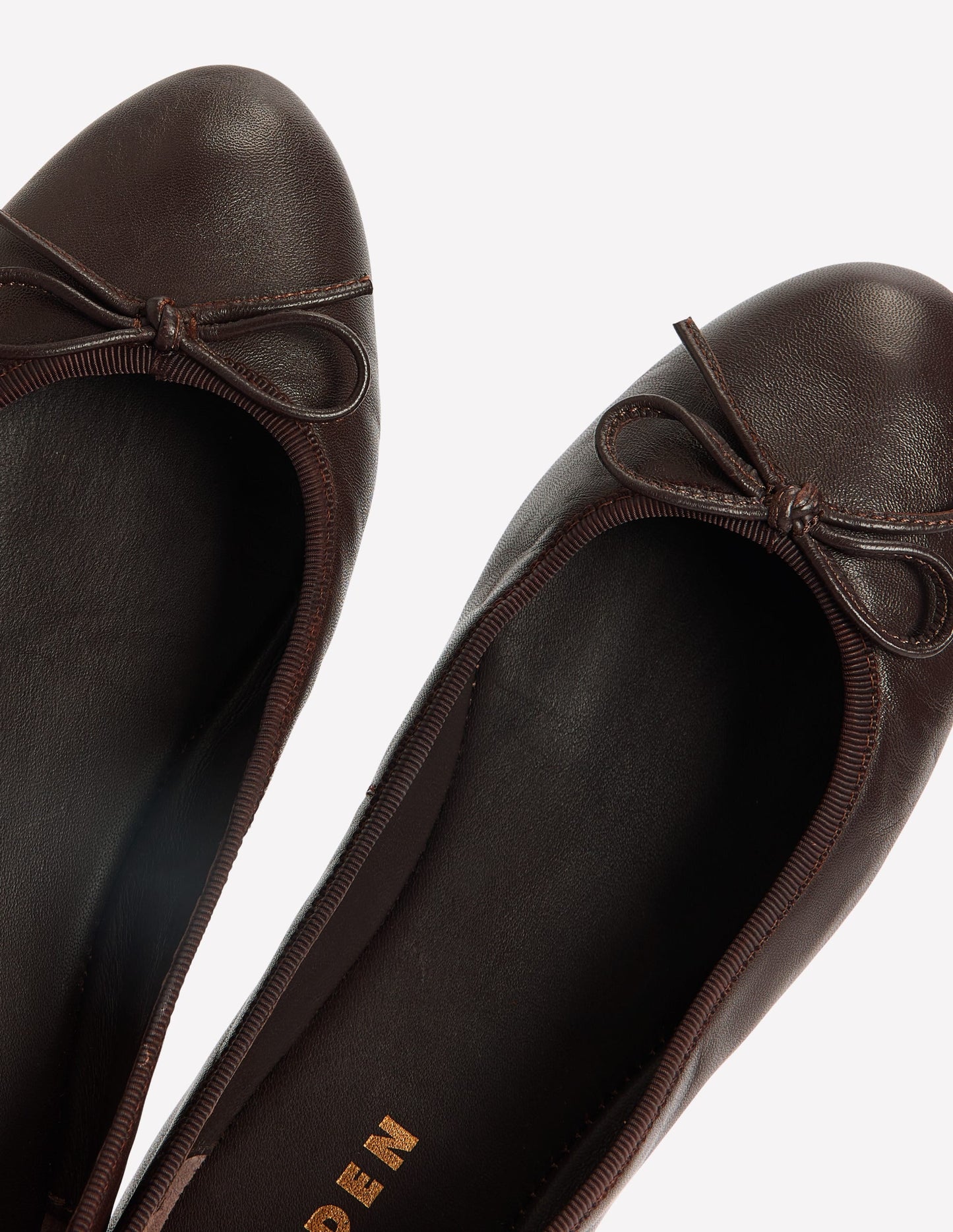 Patti Round Toe Ballet Flats-Bitter Chocolate