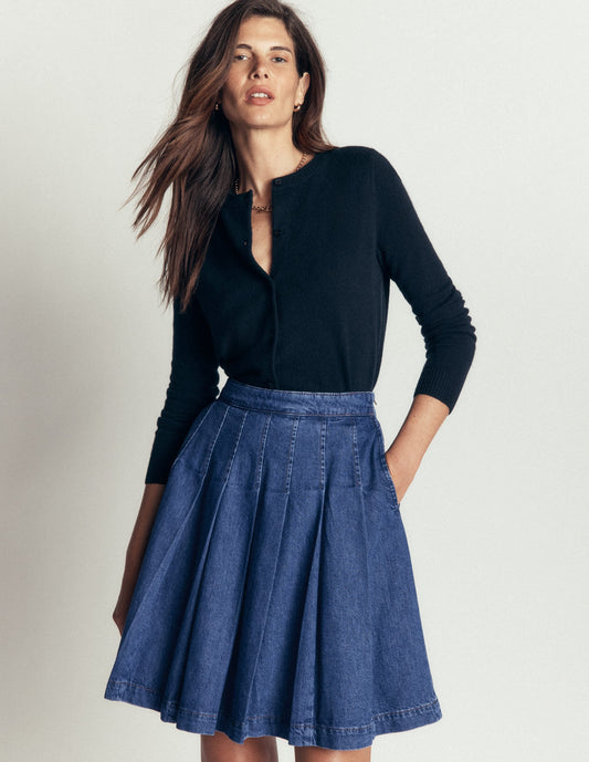 Aya Denim Skirt-Mid Vintage
