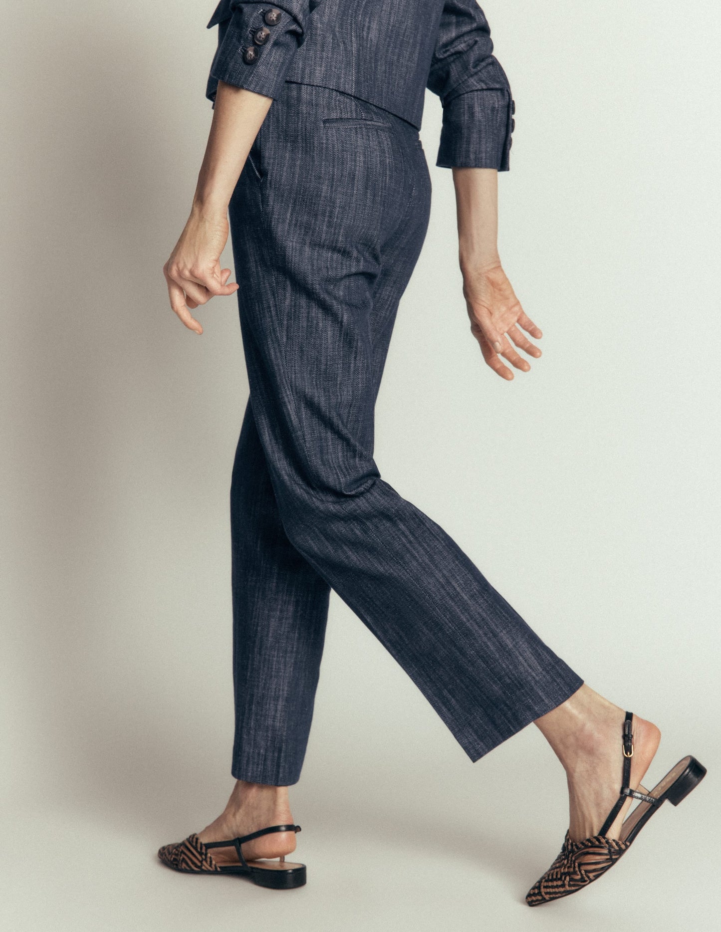 Canonbury Twill 7/8 Trousers-Indigo