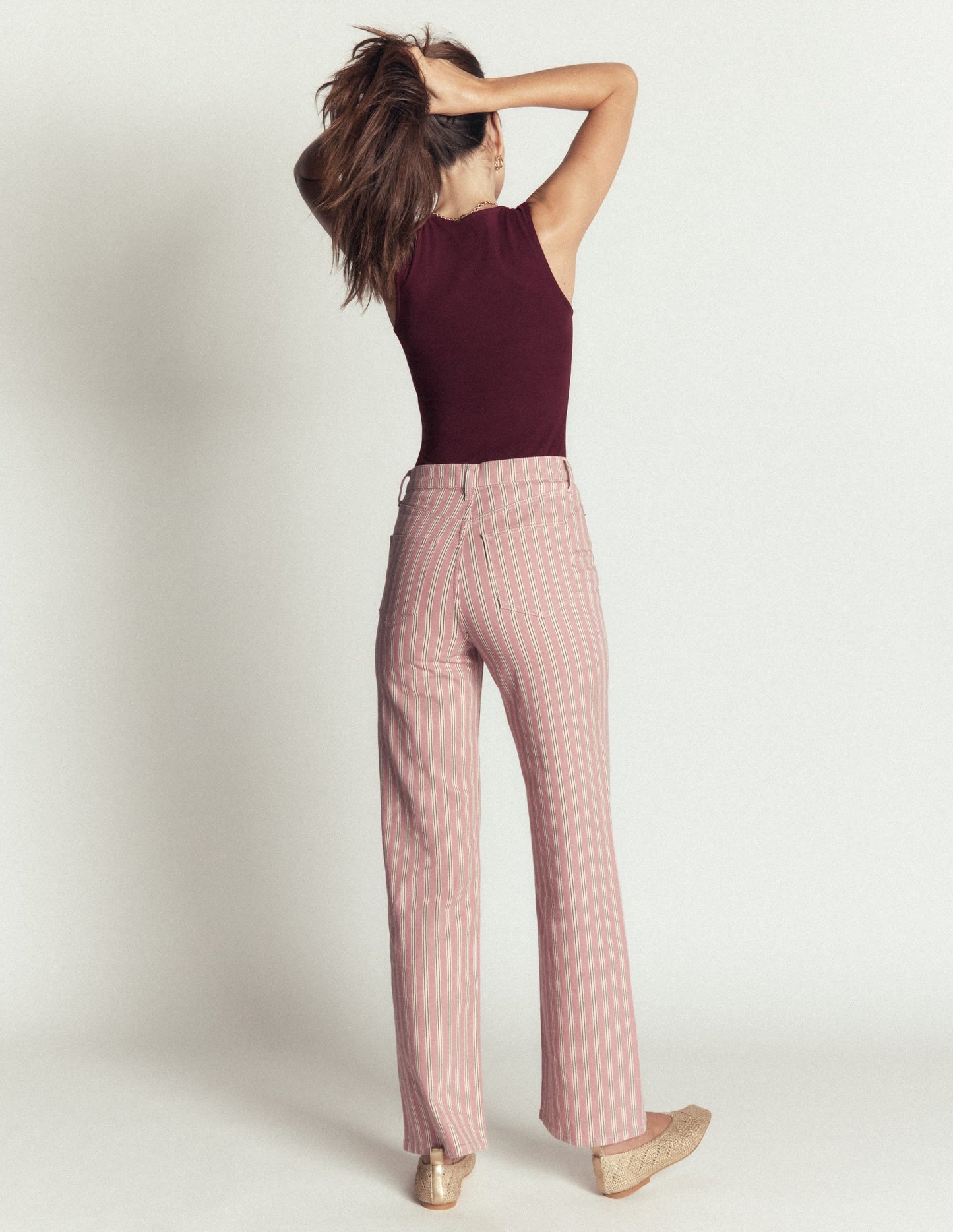 Brooke Double Layer Vest-Dark Cherry
