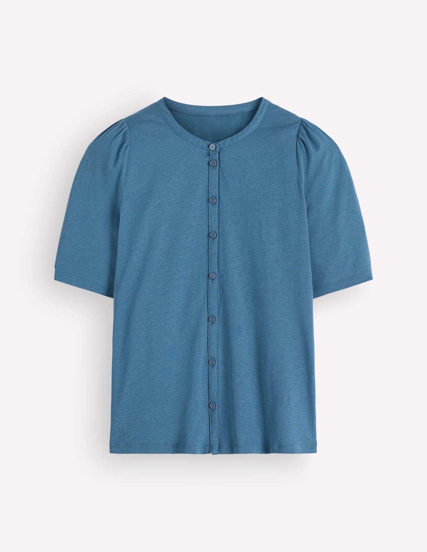 Supersoft Short Puff Shirt-Storm Blue