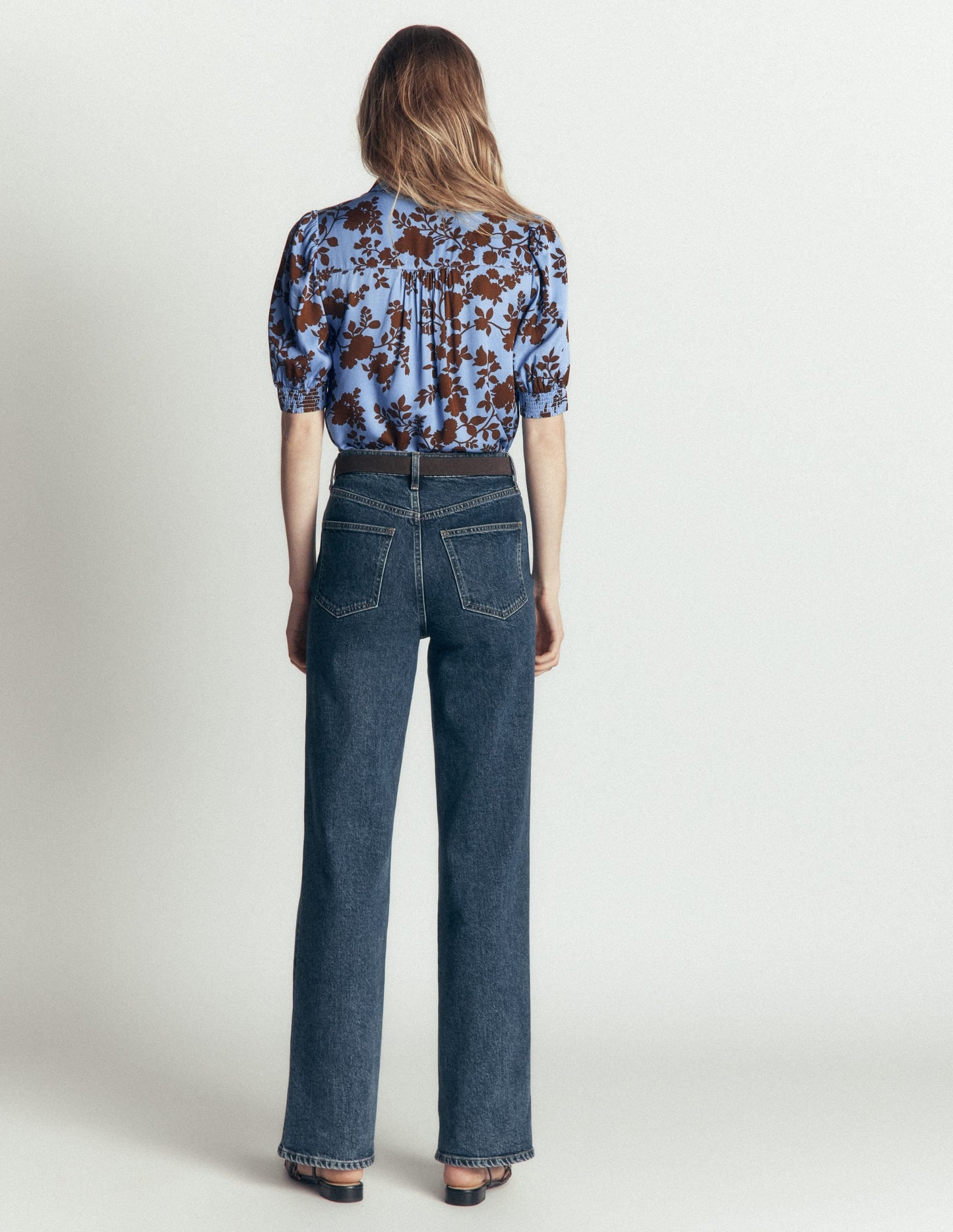Penelope Viscose Top-Forget Me Not, Bouquet Breeze
