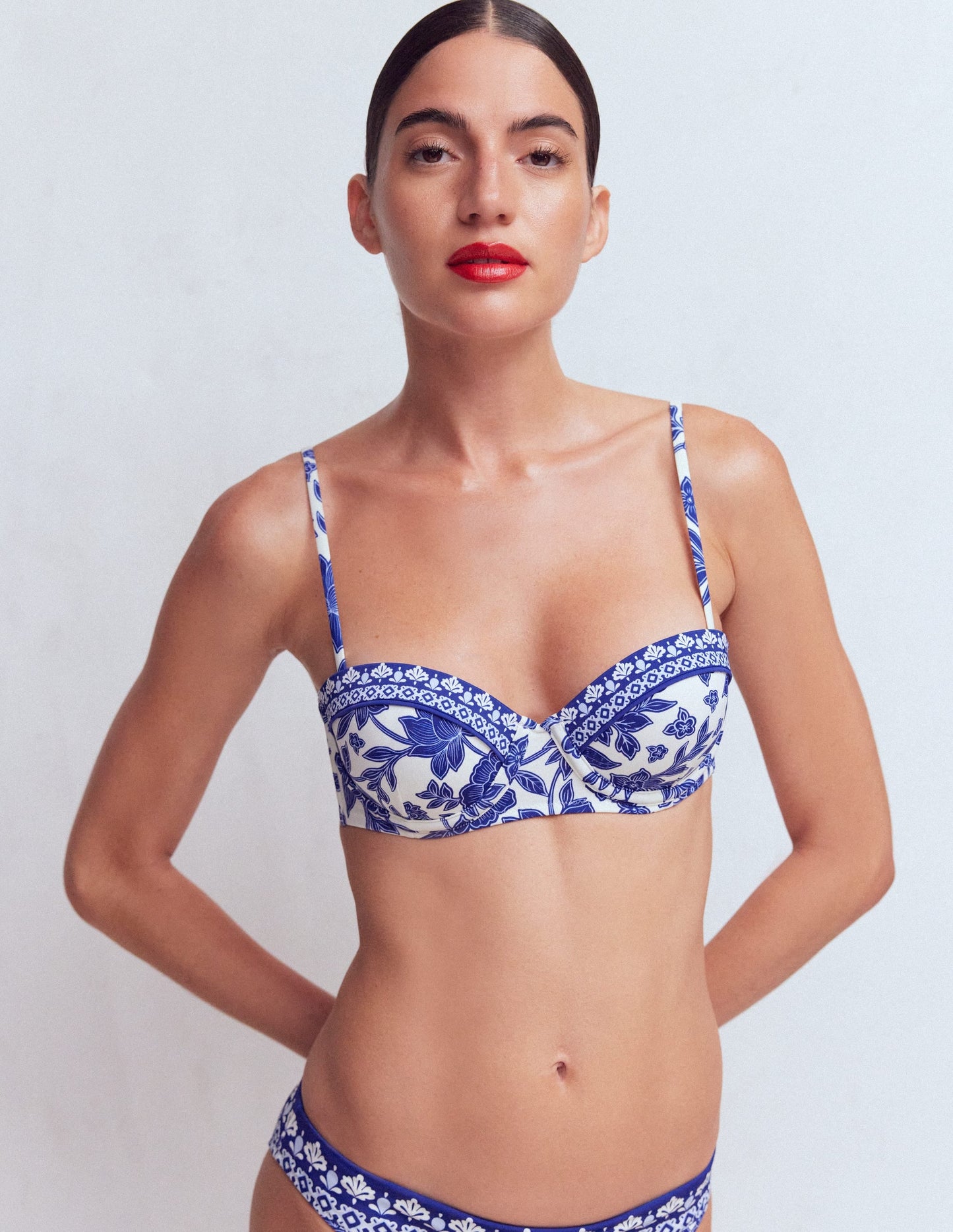 Rhodes Cup Sized Bikini Top-Mazarine Blue, Tigers Paradise