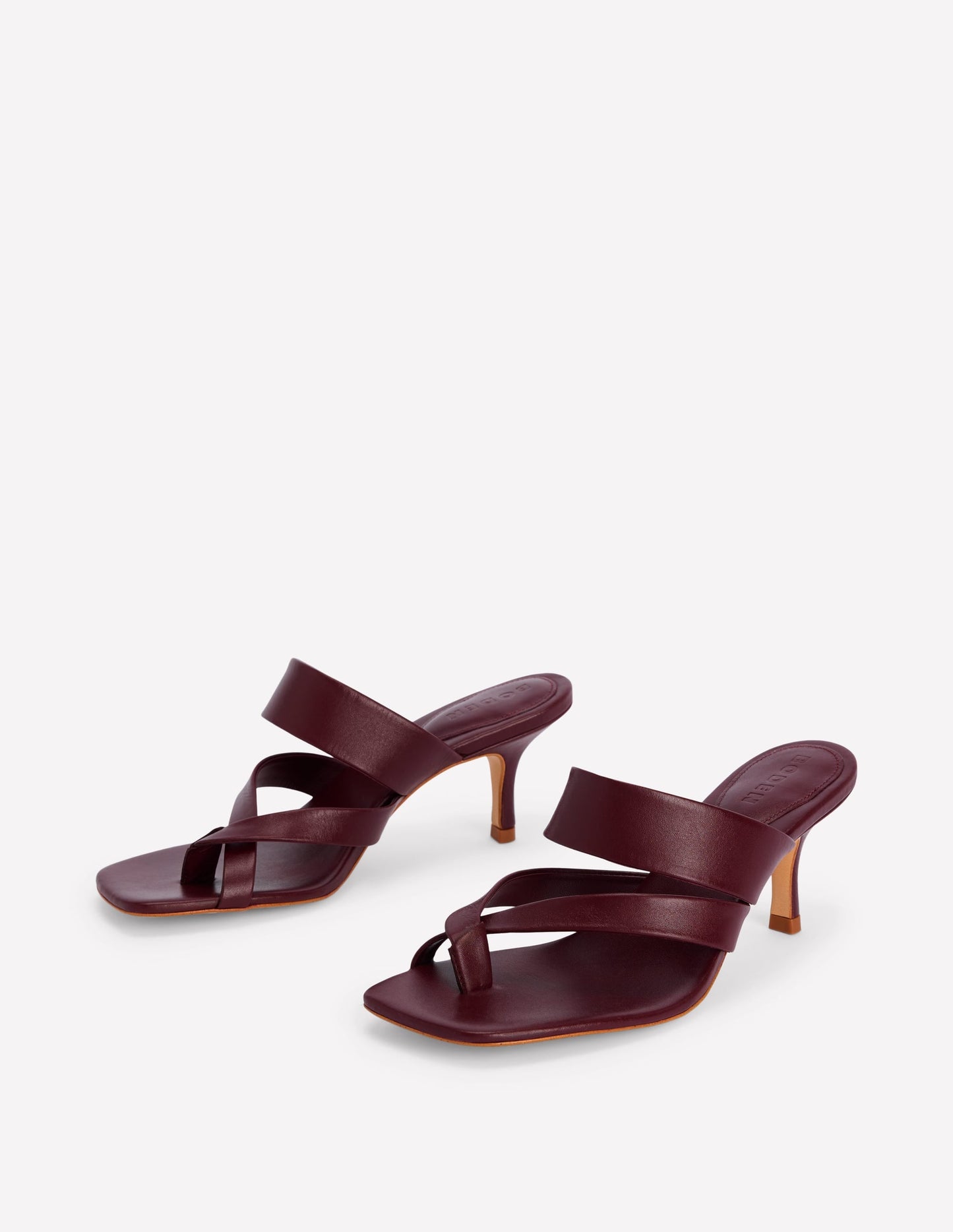 Toe Post Kitten Heels-Deep Wisteria