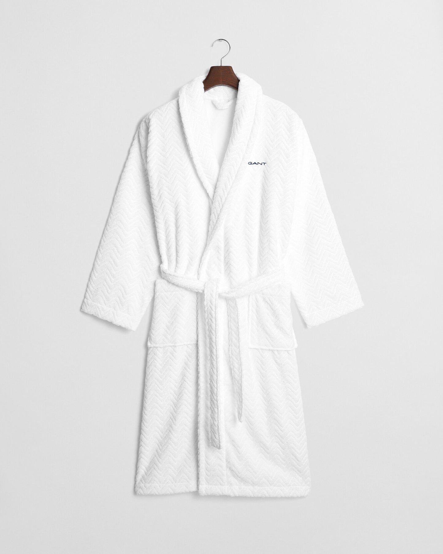 Robe de chambre jacquard à chevrons