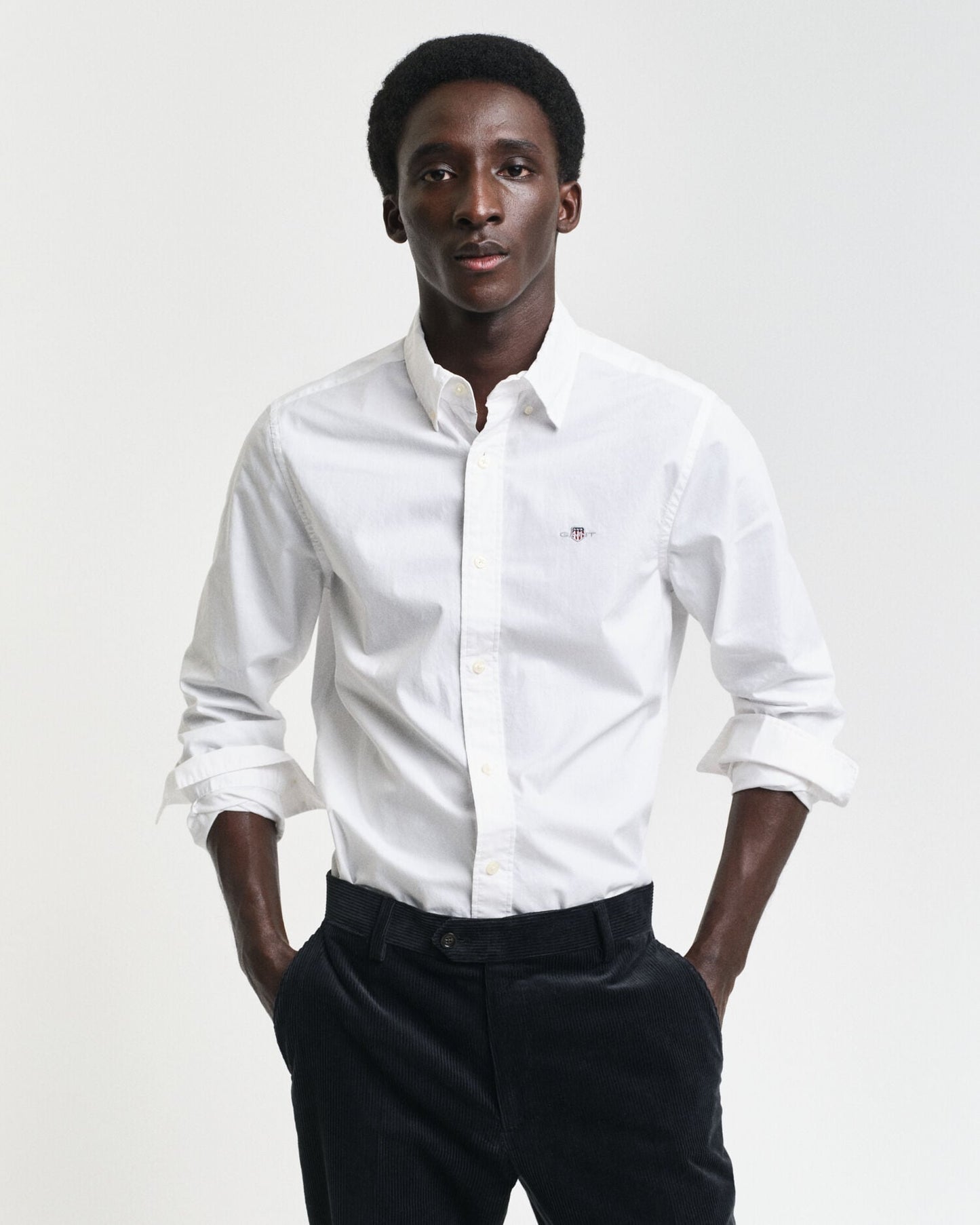 Klassisches Slim Fit Hemd aus Popeline