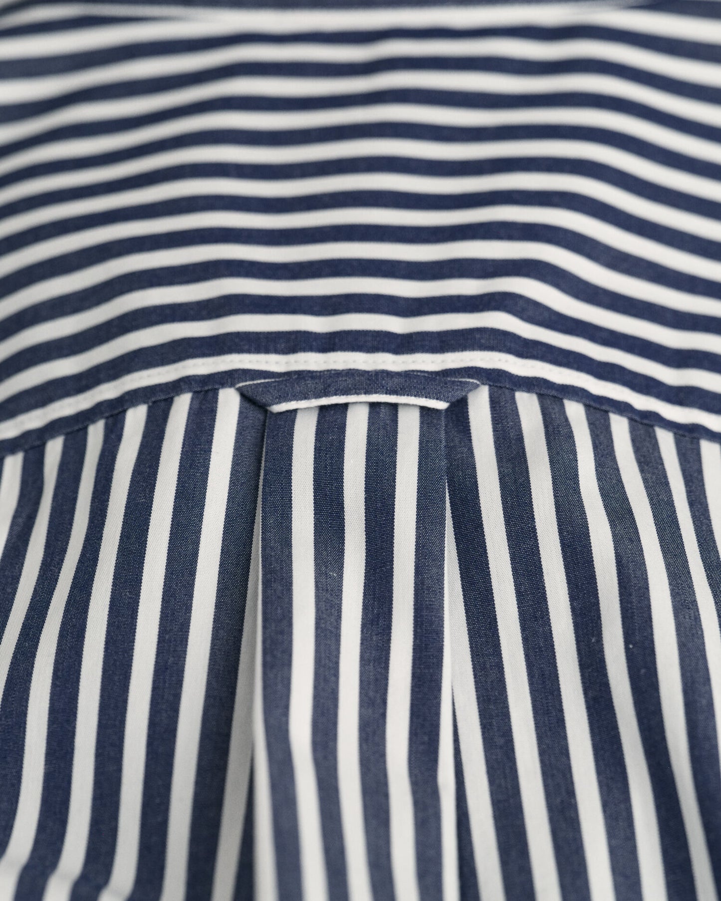 Chemise Popeline Classique Rayée Coupe Droite