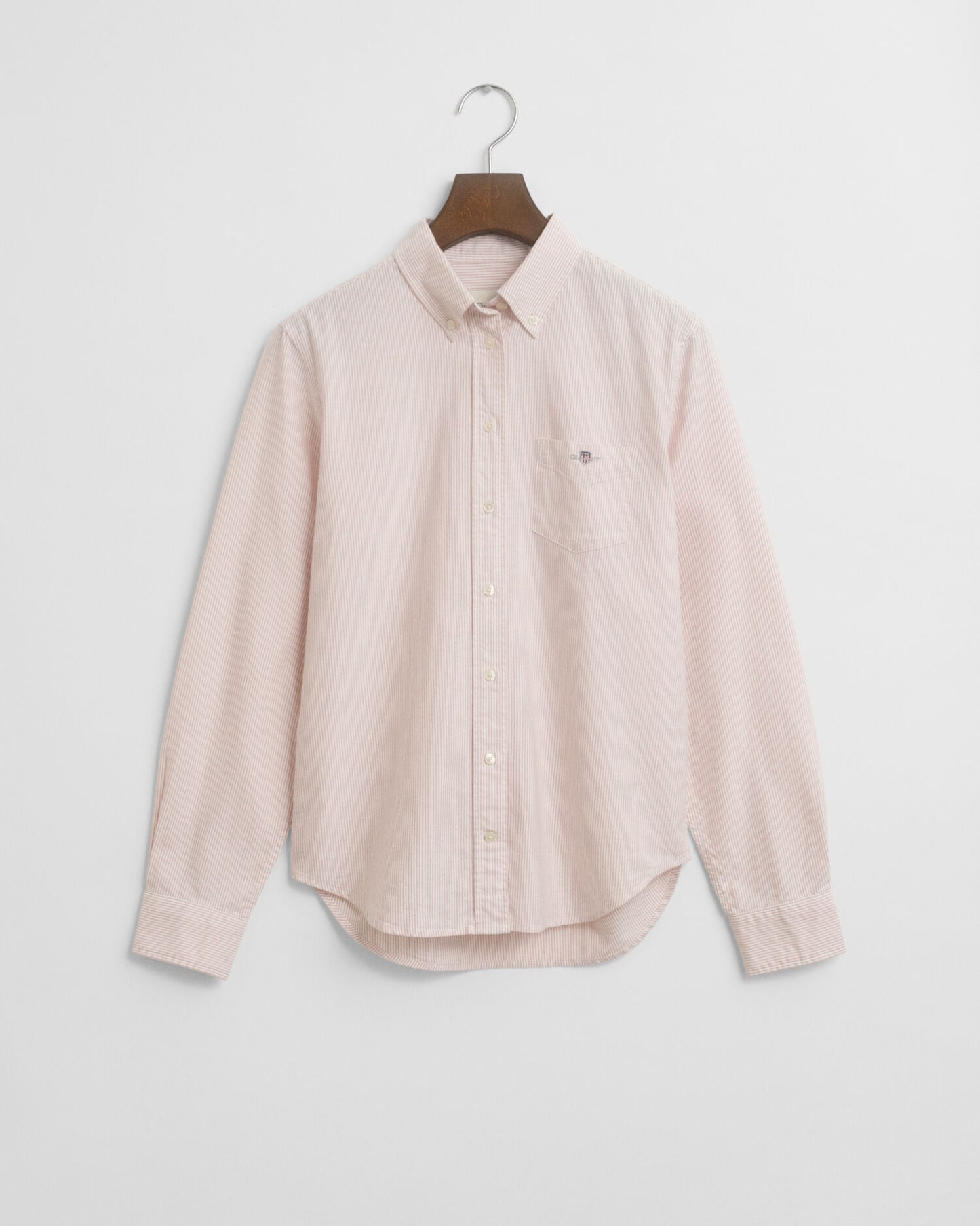 Chemise Oxford à rayures classique coupe droite