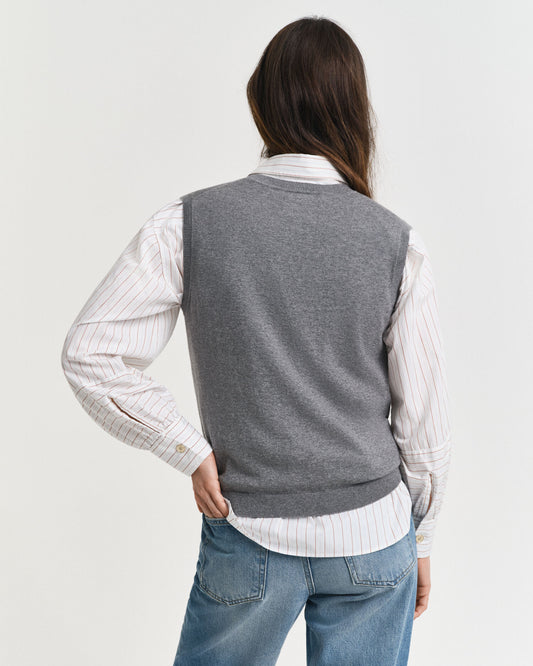 Leichte Kurzarm-Strickweste
