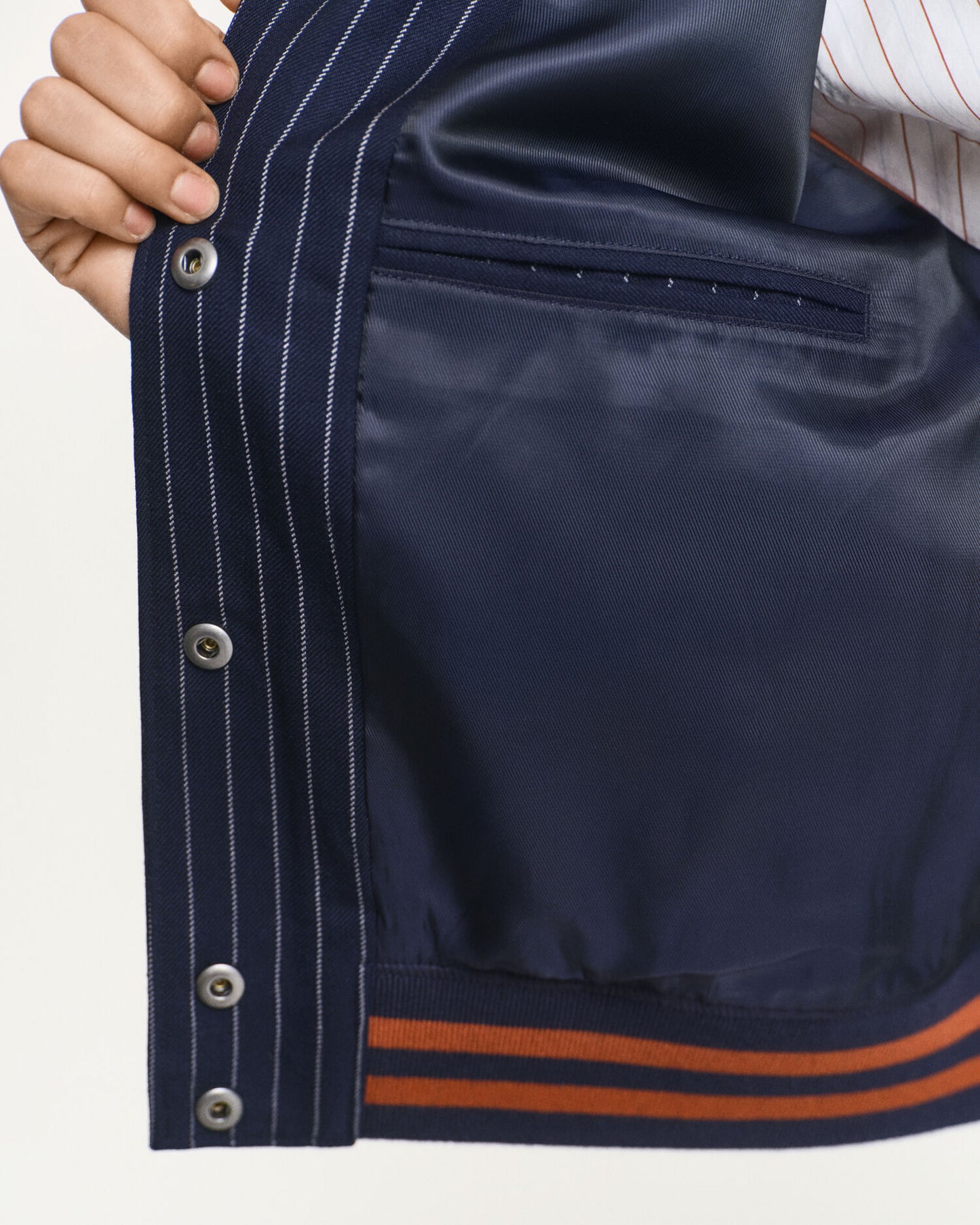 Blouson teddy rayé
