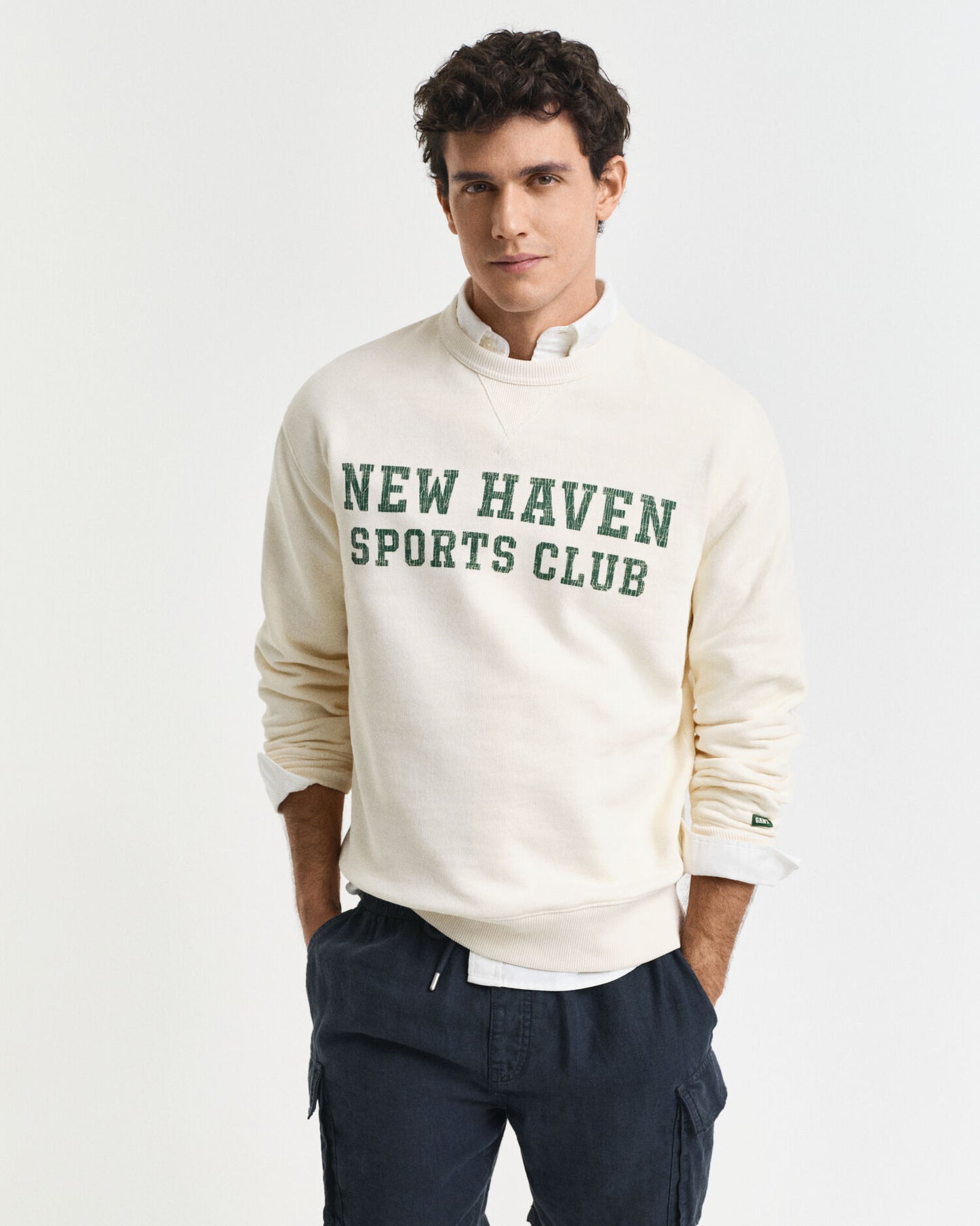 Grafisches Rundhals-Sweatshirt