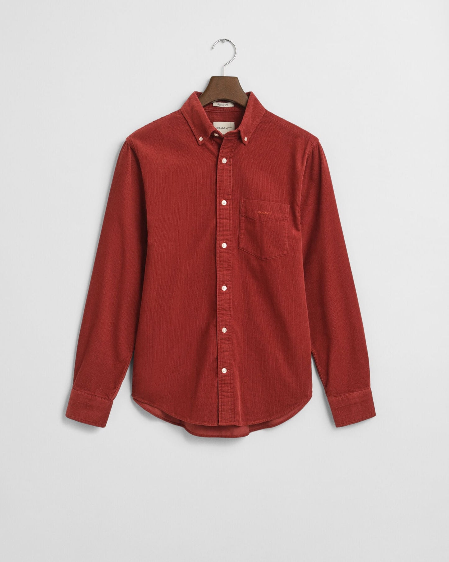 Chemise regular en velours côtelé