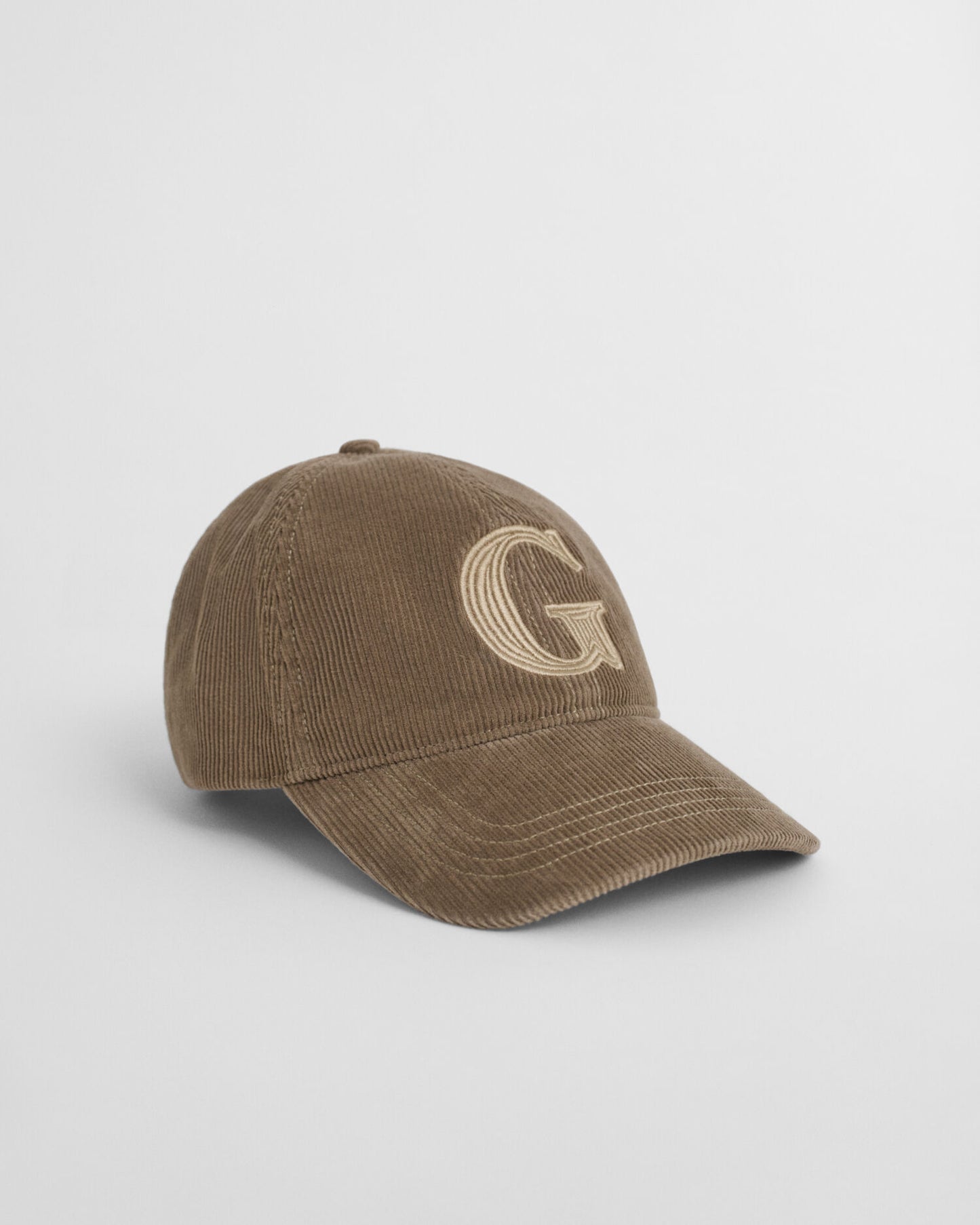 Casquette en velours côtelé brodée G