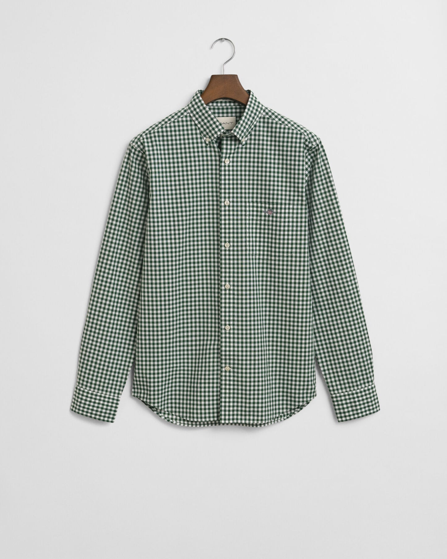 Regular Fit Klassisches Gingham-Popelinehemd