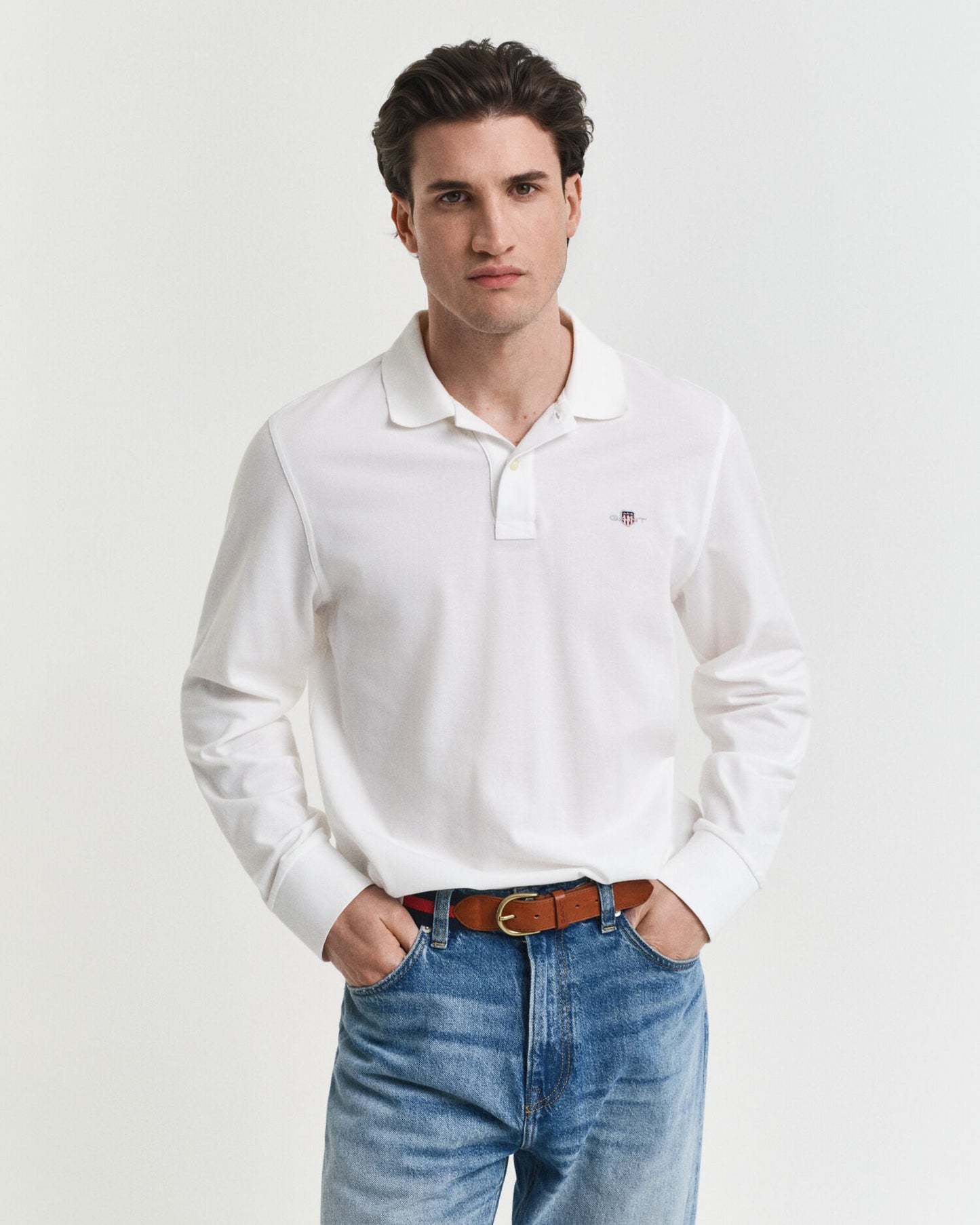 Polo piqué avec écusson