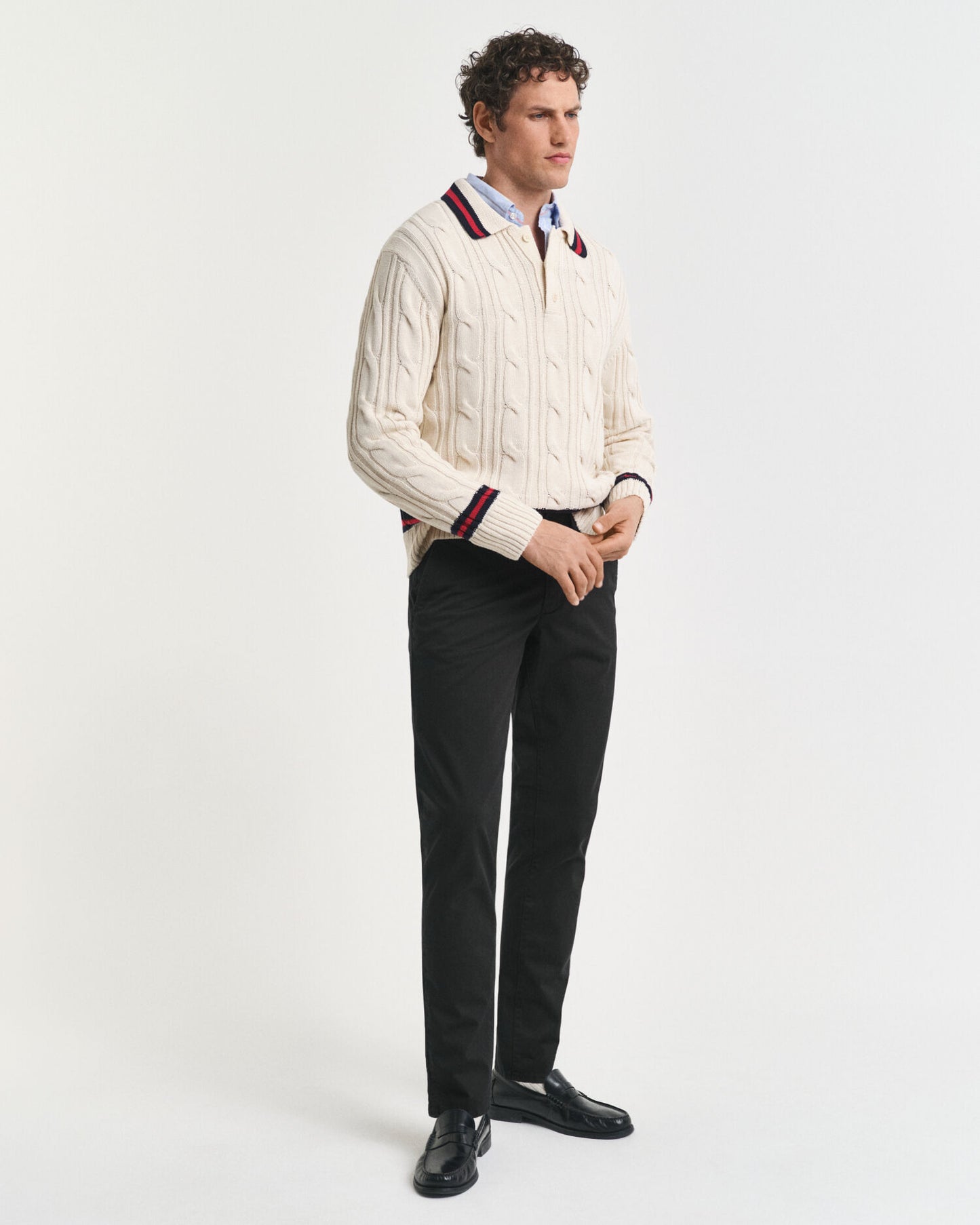 Schmale Twill-Chino