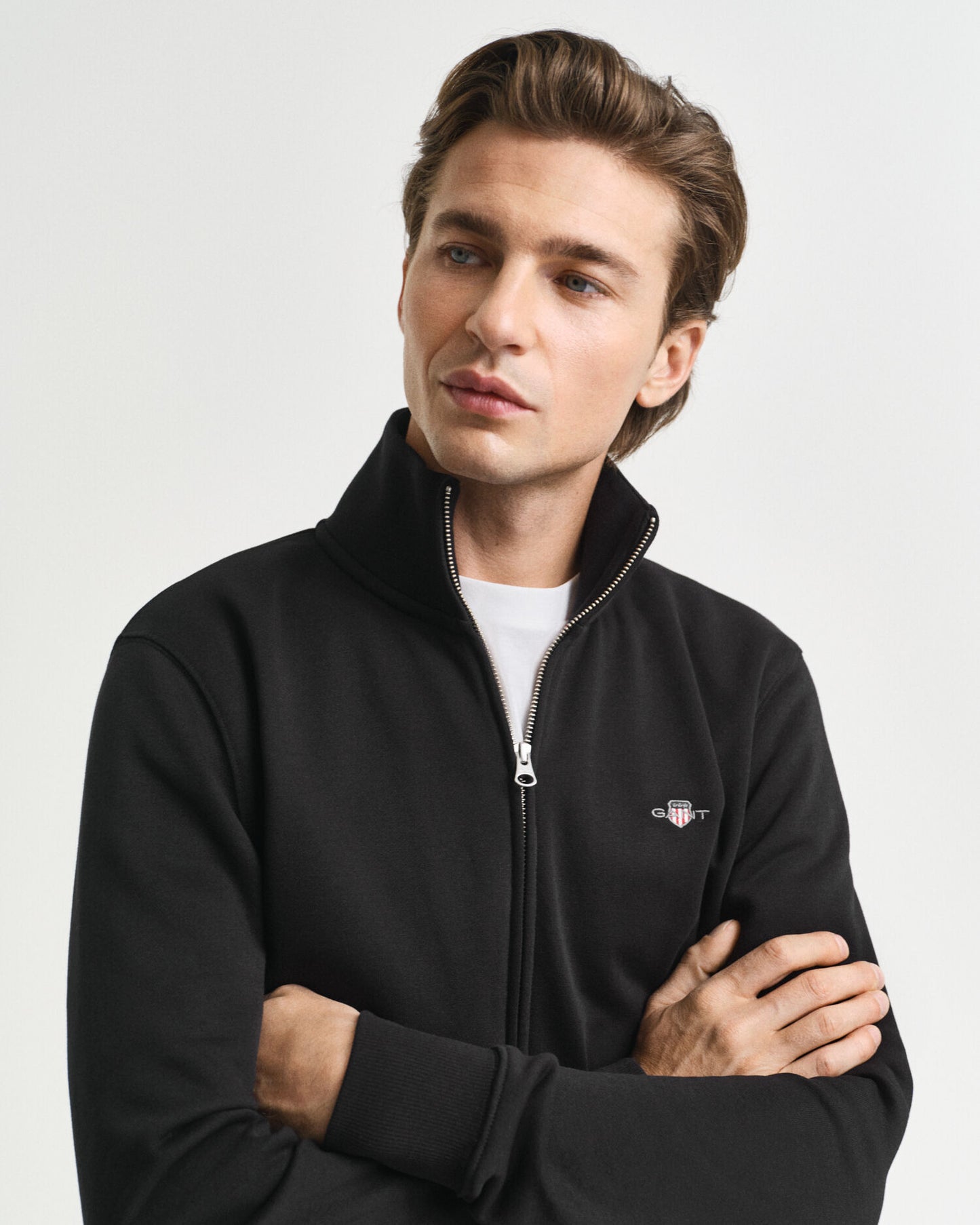 Shield-Sweatshirt mit Reißverschluss