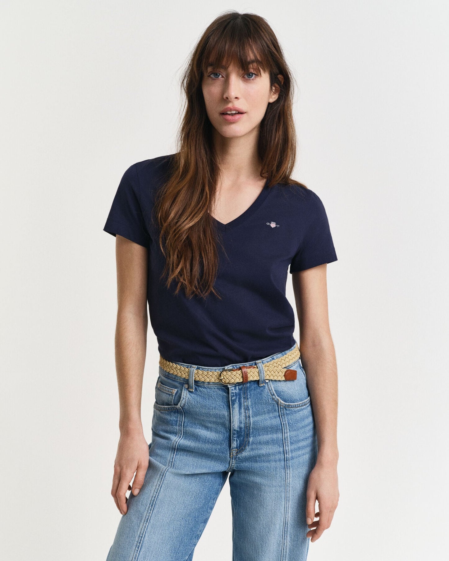 Schild V-Ausschnitt T-Shirt
