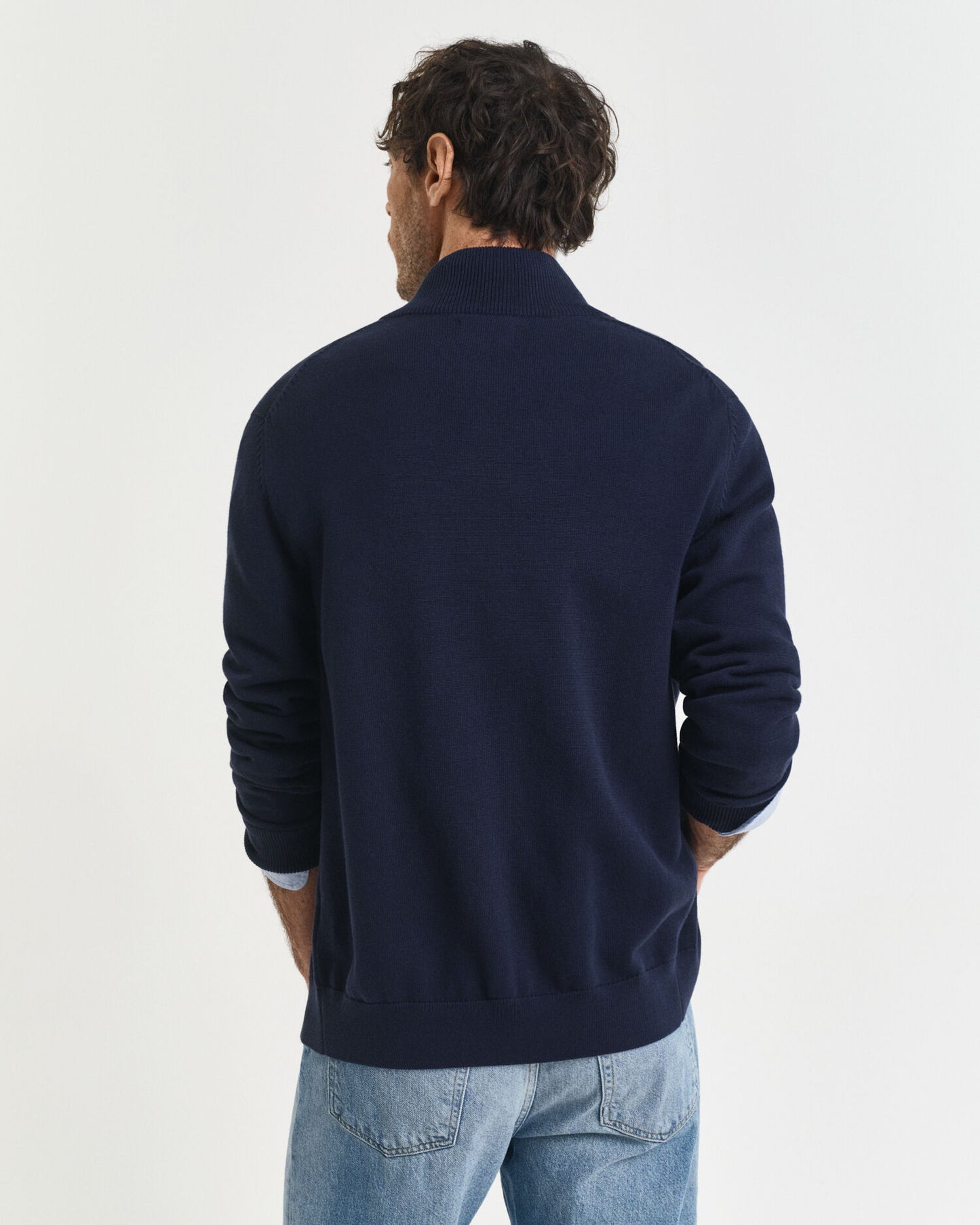 Gilet zippé en coton décontracté