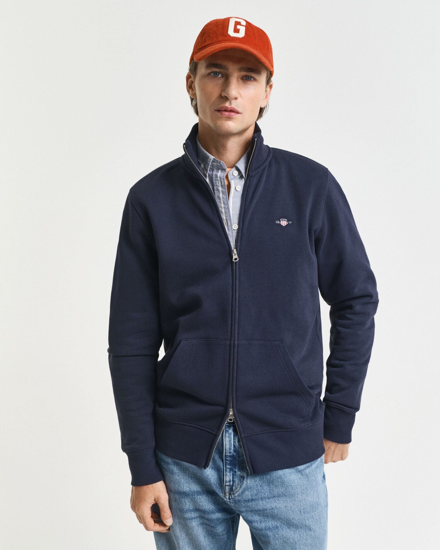 Shield-Sweatshirt mit Reißverschluss