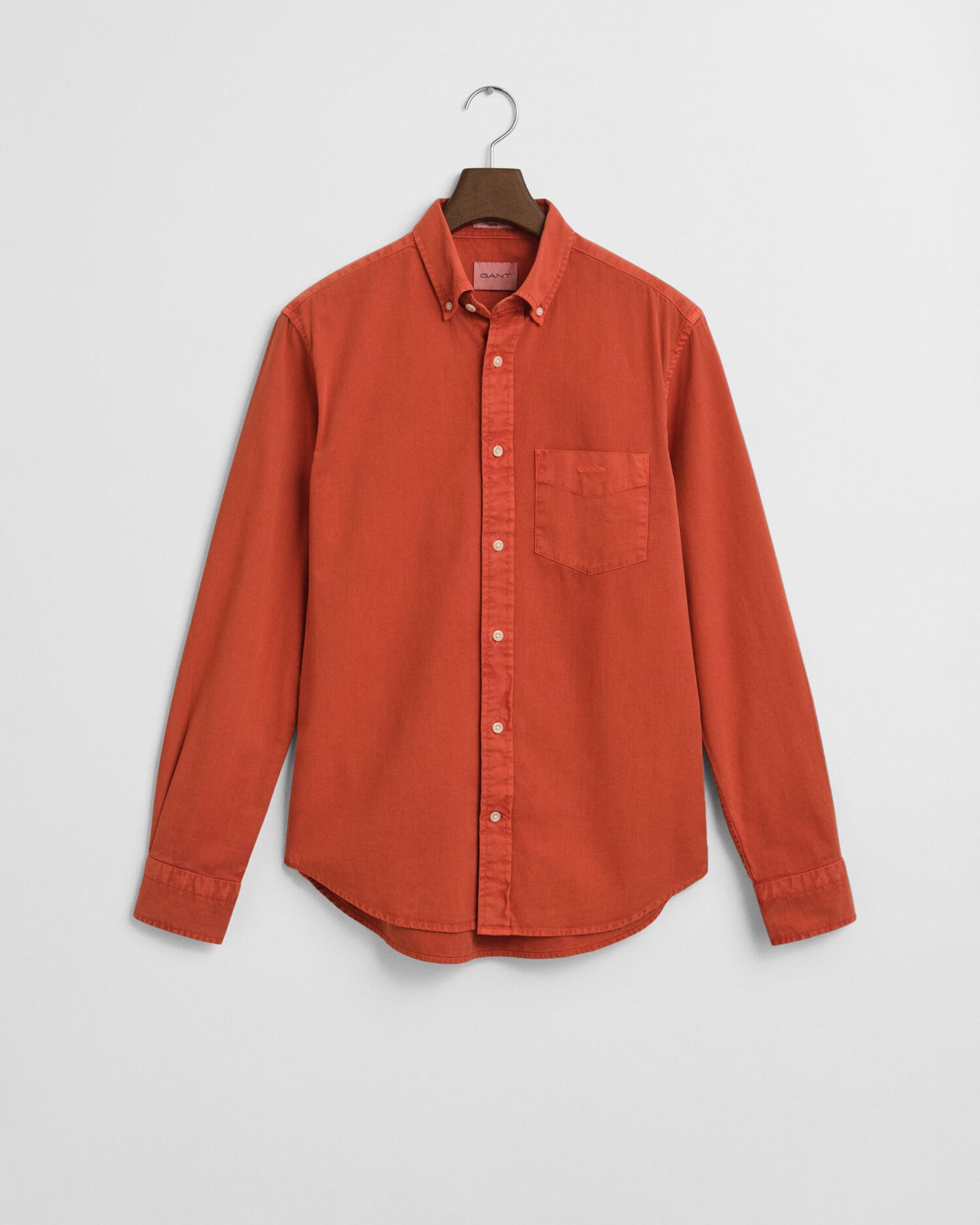 Chemise en sergé coupe droite