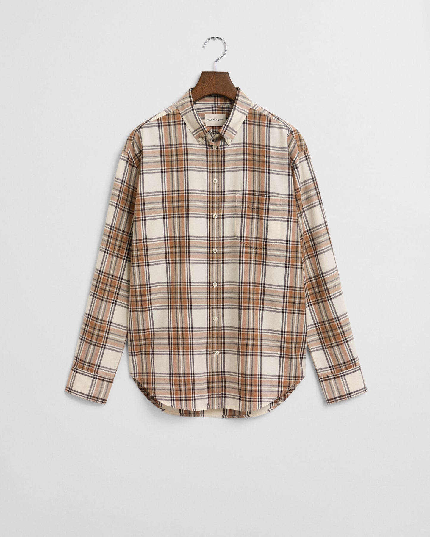 Chemise en flanelle à carreaux coupe décontractée