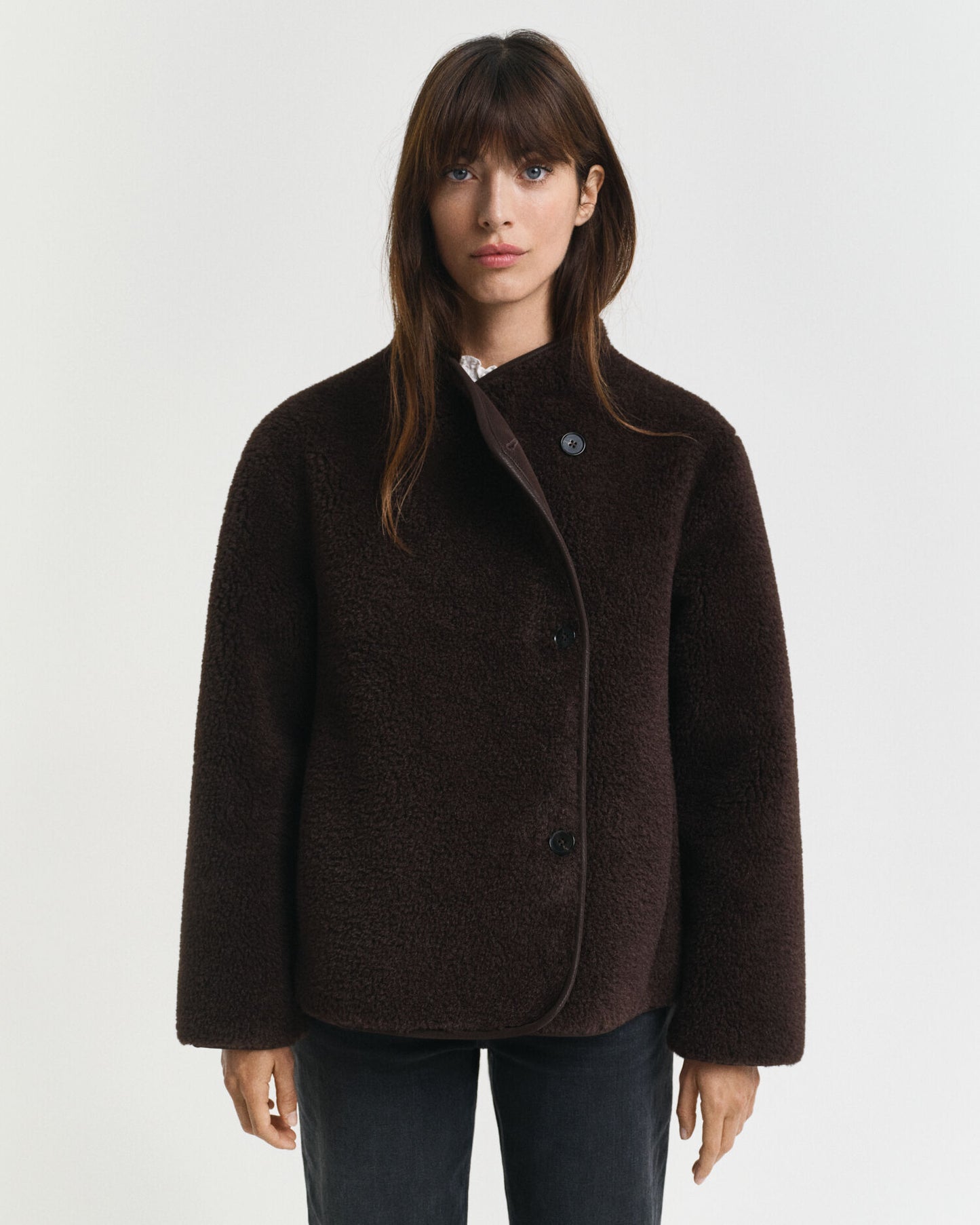 Faux-Shearling-Jacke