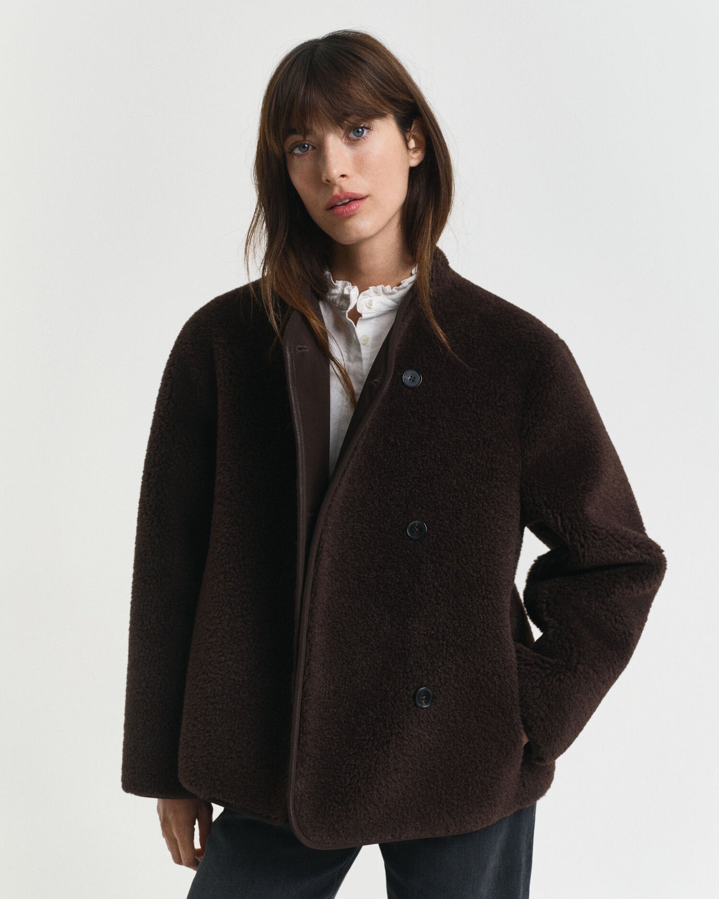 Faux-Shearling-Jacke