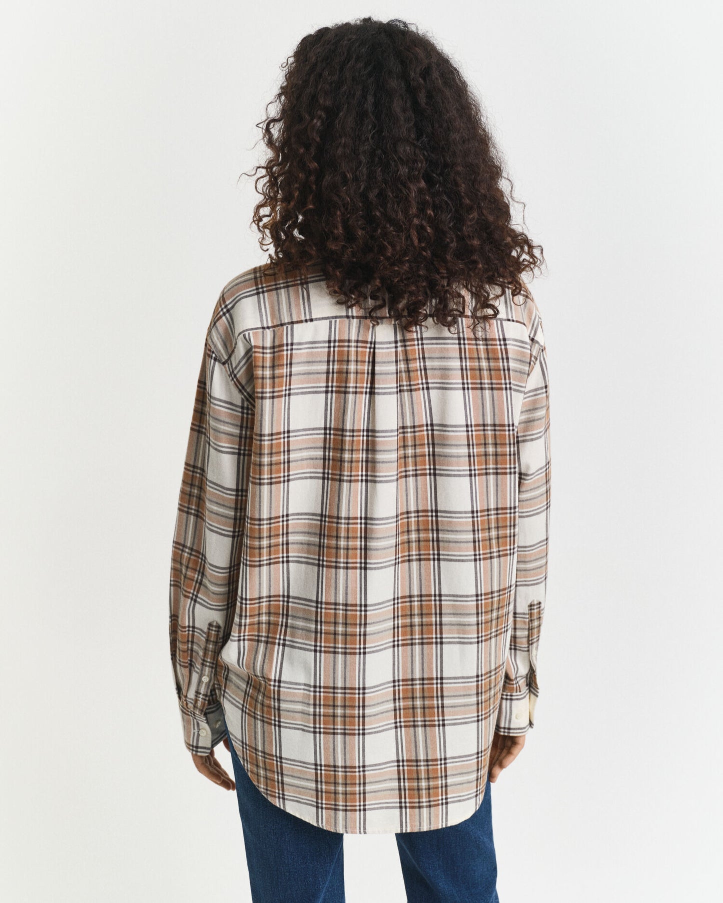 Chemise en flanelle à carreaux coupe décontractée