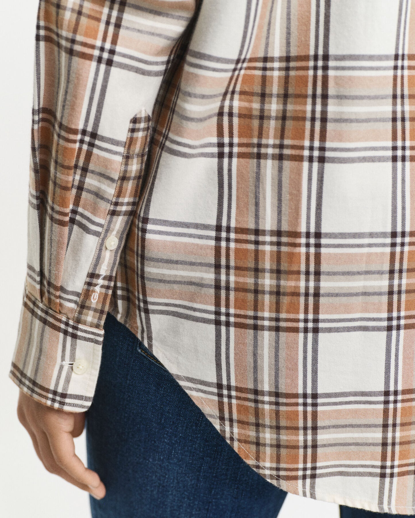 Chemise en flanelle à carreaux coupe décontractée