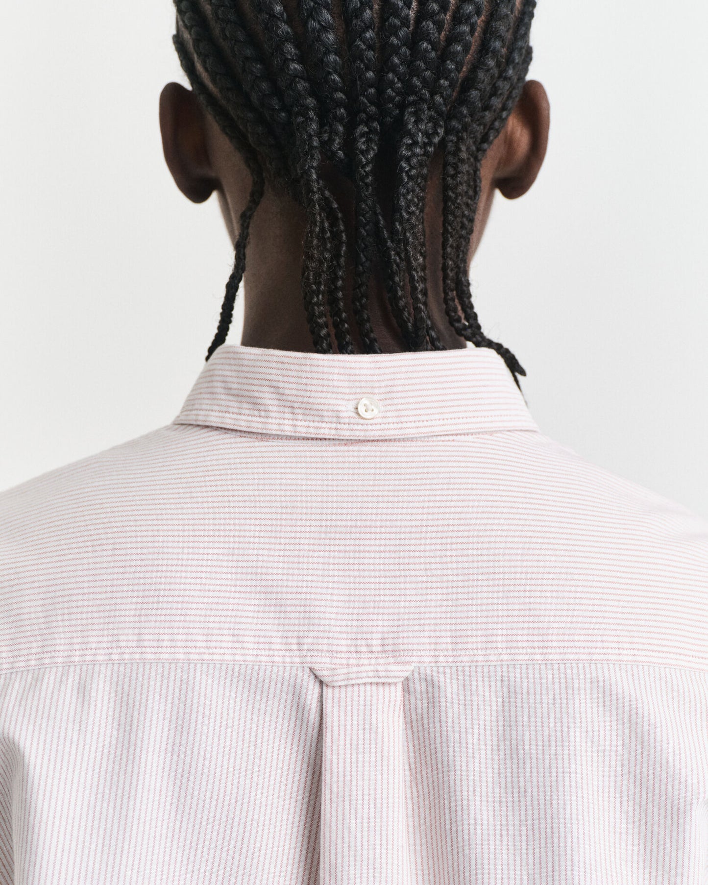 Chemise Oxford à rayures classique coupe droite
