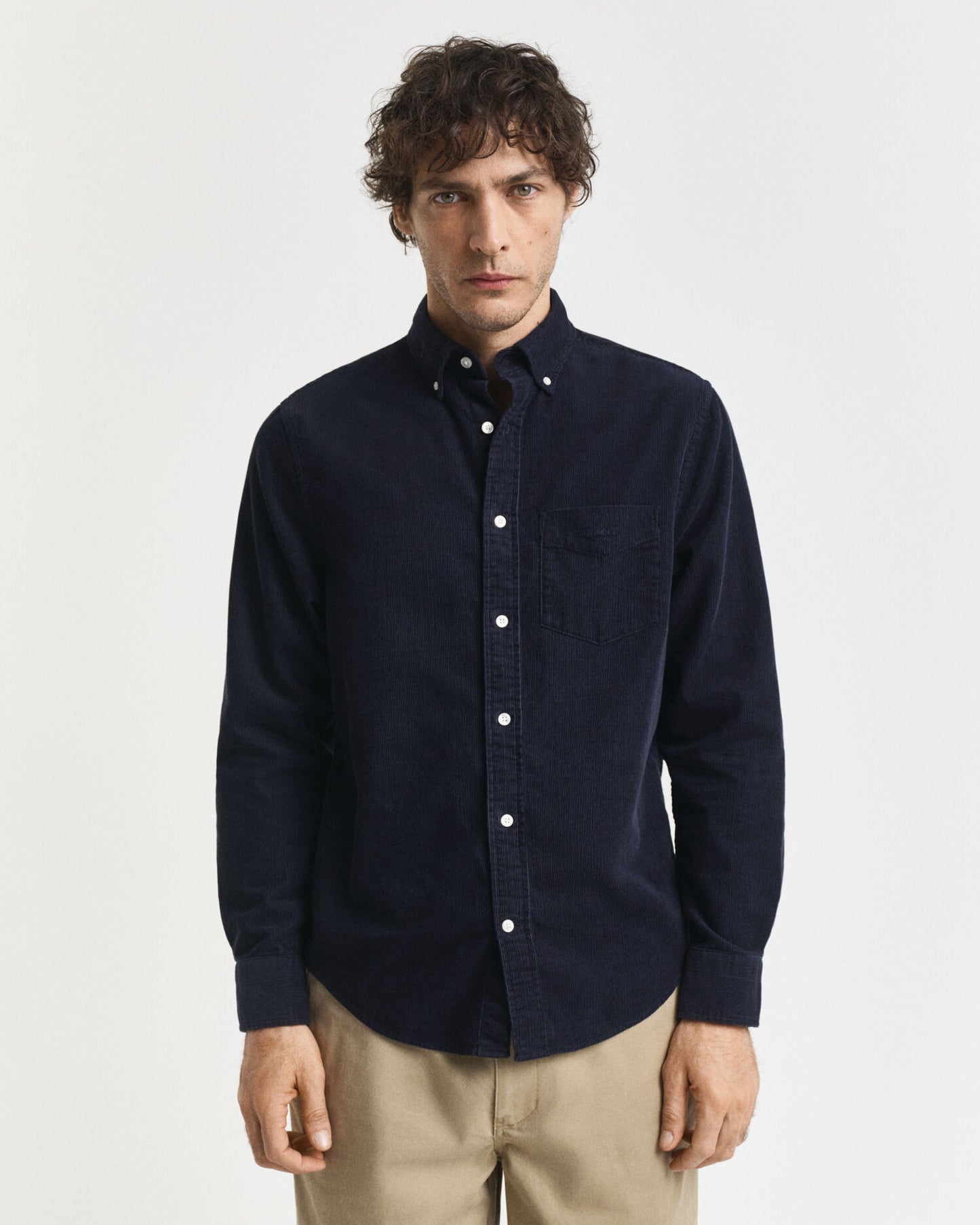 Regular Fit Cordhemd