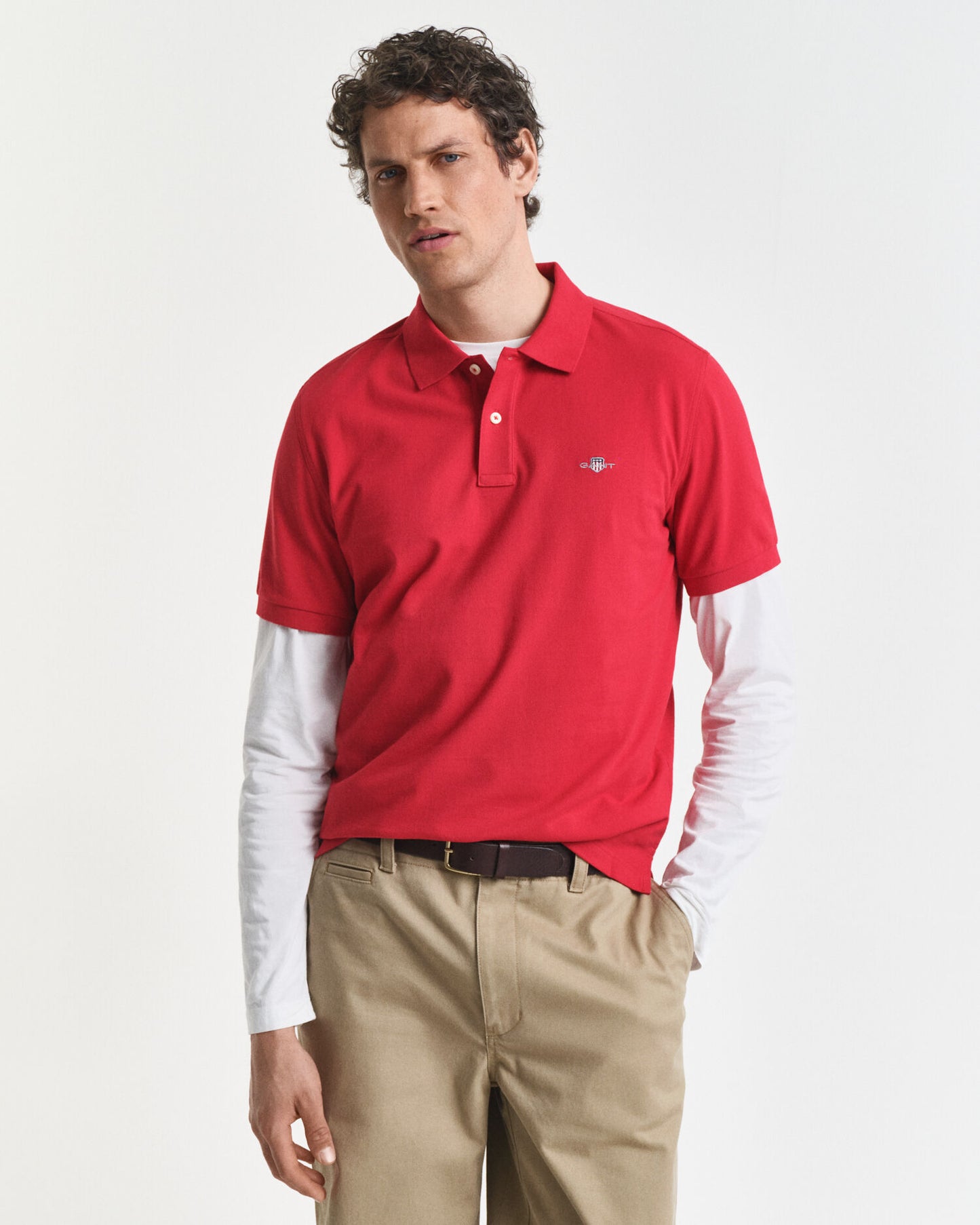 Regular Fit Shield Pique Polo Shirt