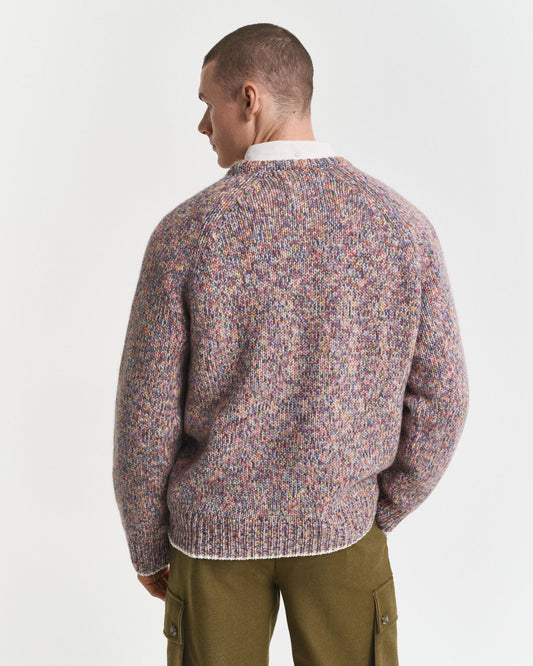 Pull ras-du-cou multicolore