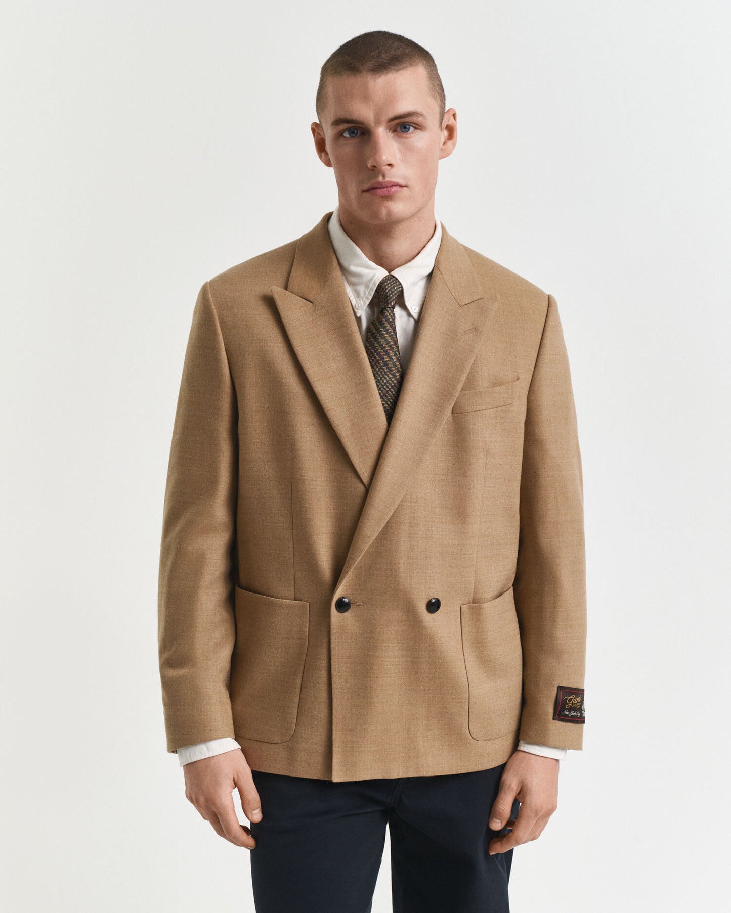 Flanell-Club-Blazer „Camel“