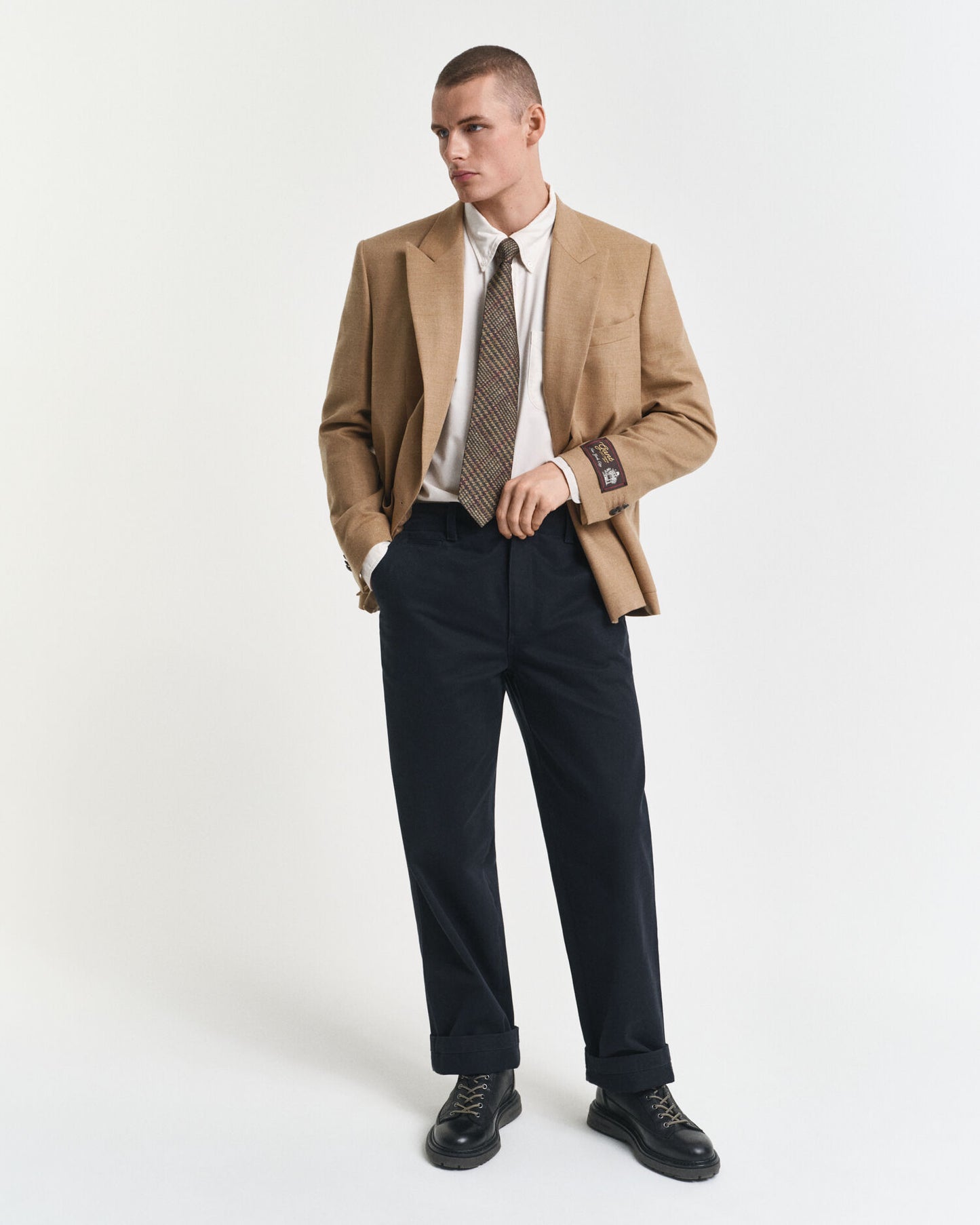 Flanell-Club-Blazer „Camel“