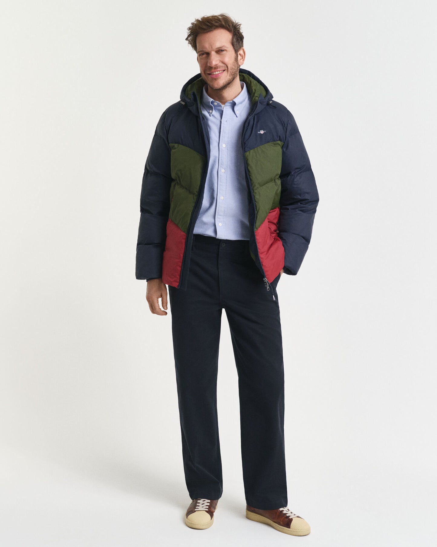 Color-Blocked Active Cloud Jacke