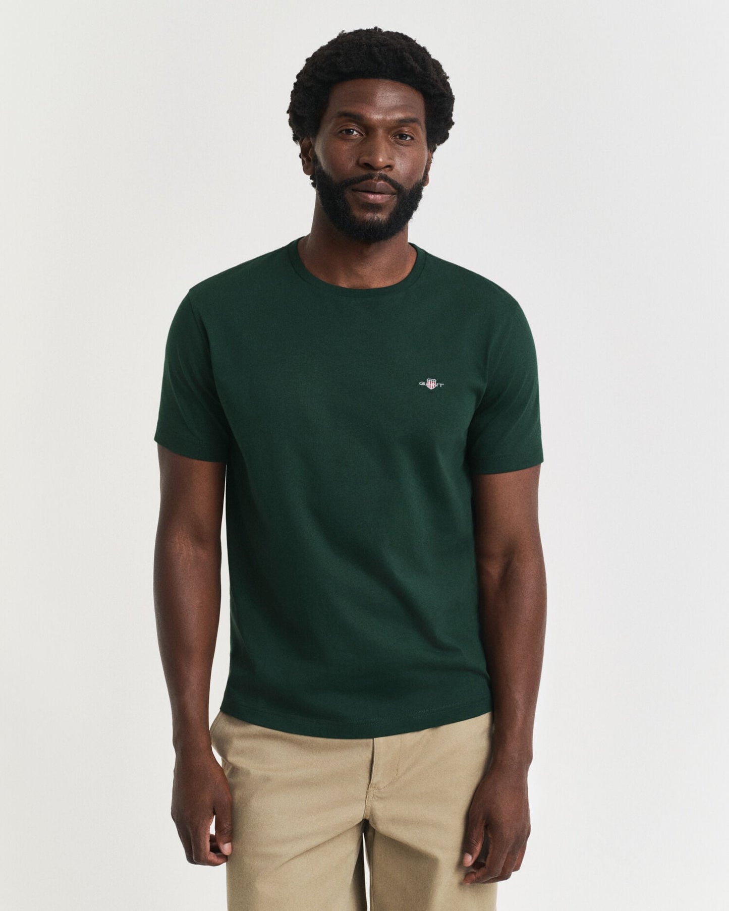 T-shirt Regular Coupe Droite avec Écusson