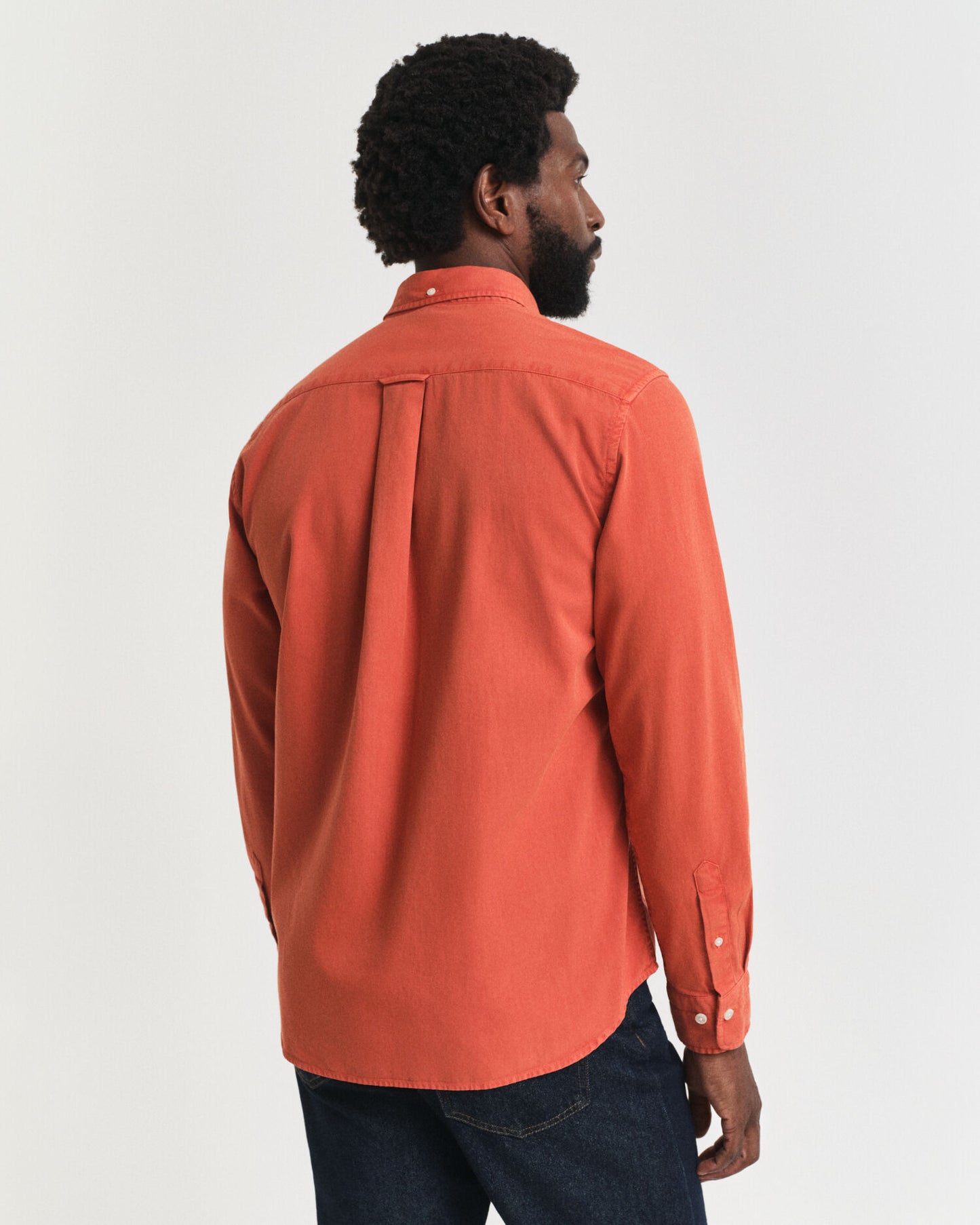 Chemise en sergé coupe droite
