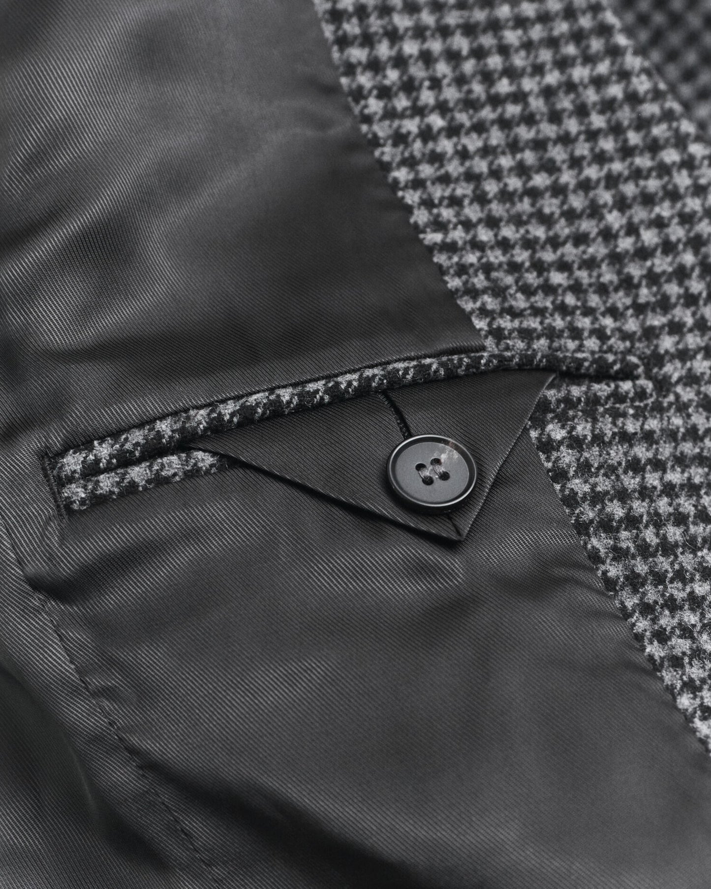 Blazer en Laine Pied-de-Poule Coupe Droite