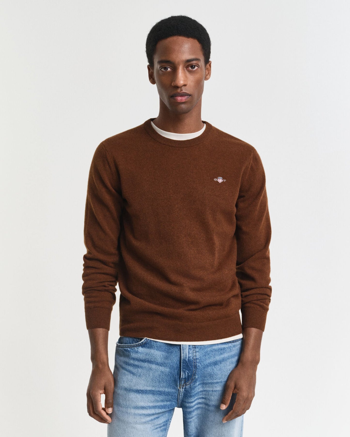 Pull ras du cou en laine d'agneau superfine