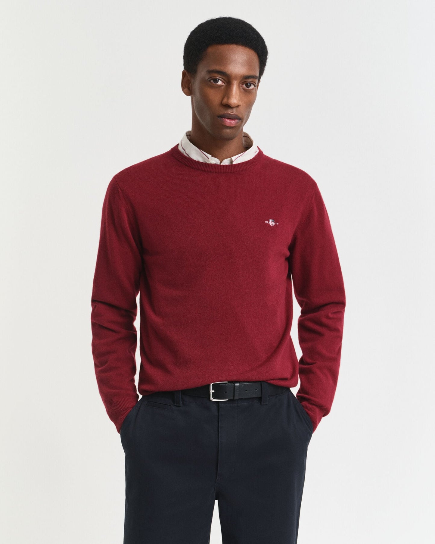 Pull ras du cou en laine d'agneau superfine
