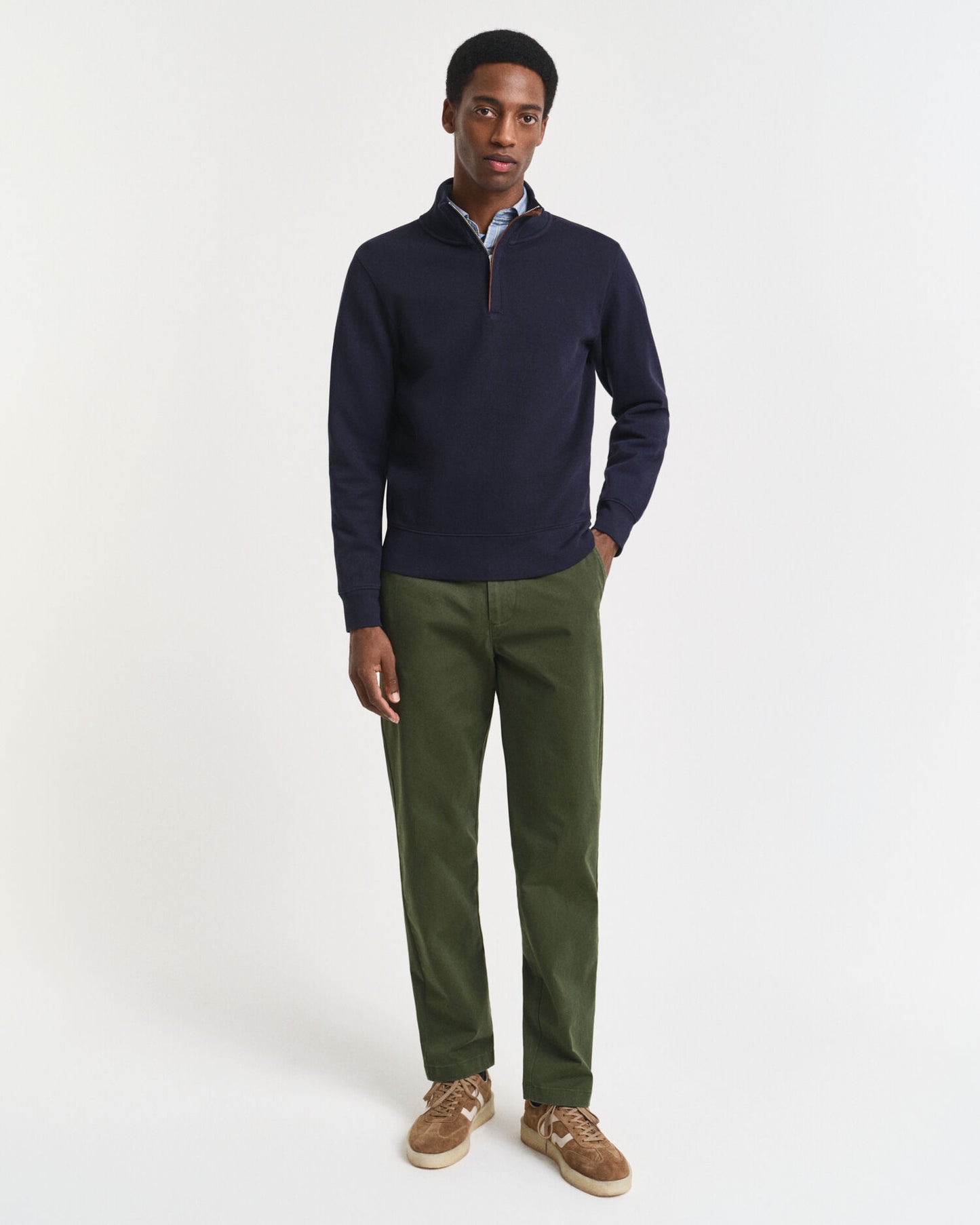 Pantalon Chino Coupe Droite Confort Exceptionnel