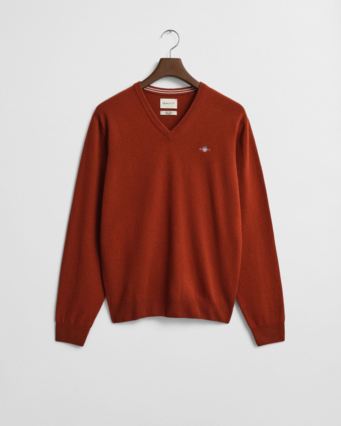 Pull en agneau mérinos extrafin à col en V