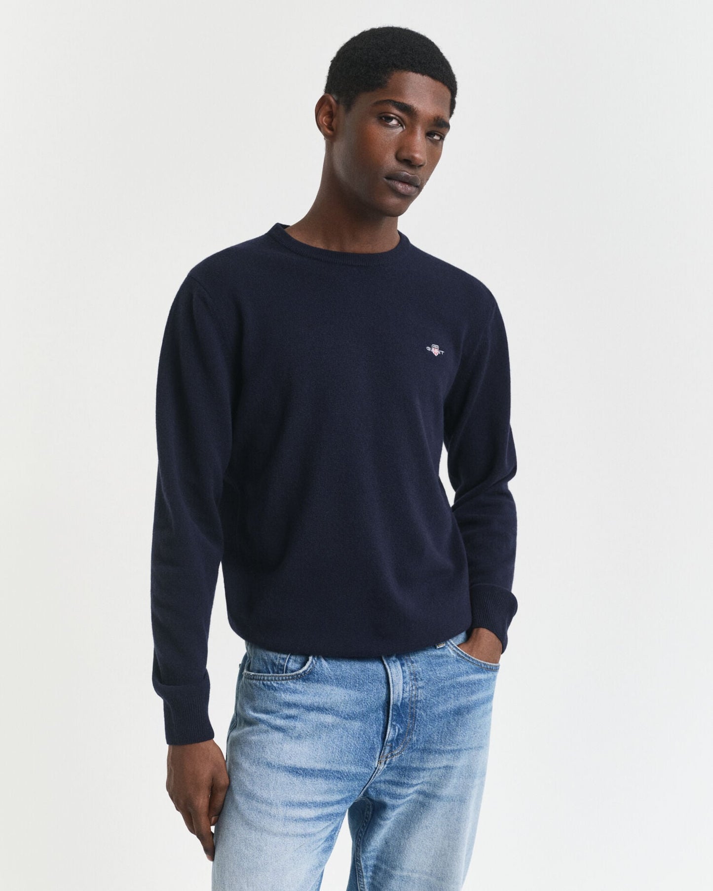 Pull ras du cou en laine d'agneau superfine